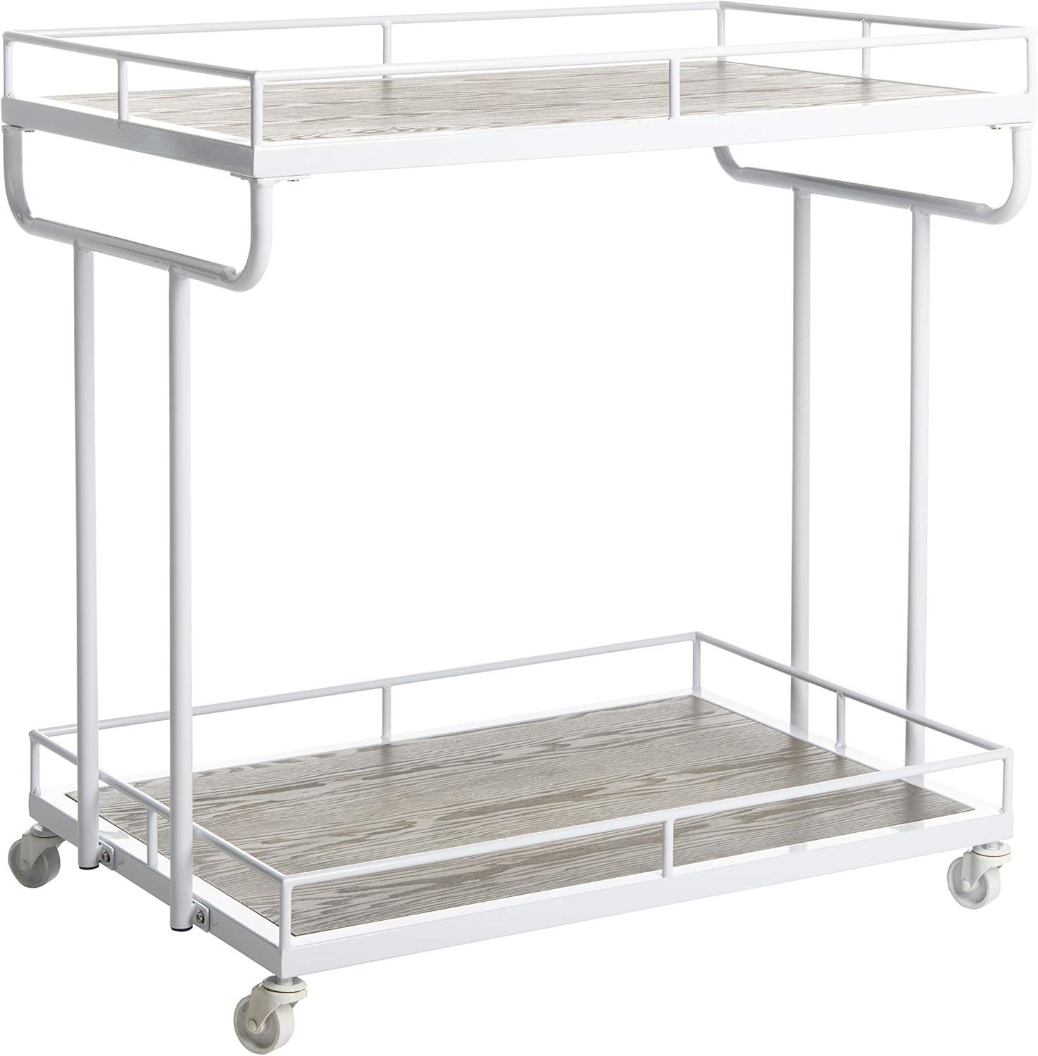 image:imageSafavieh Dawson Bar Cart Rustic OakWhiteRustic Oak White