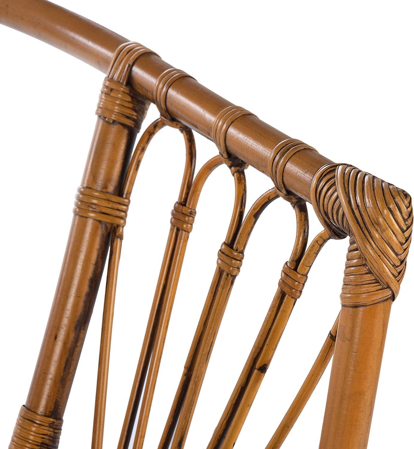 image:imageSafavieh Home Adriana Coastal White Rattan Set of 2 Accent Chair ACH6505BSET2Honey Brown Wash