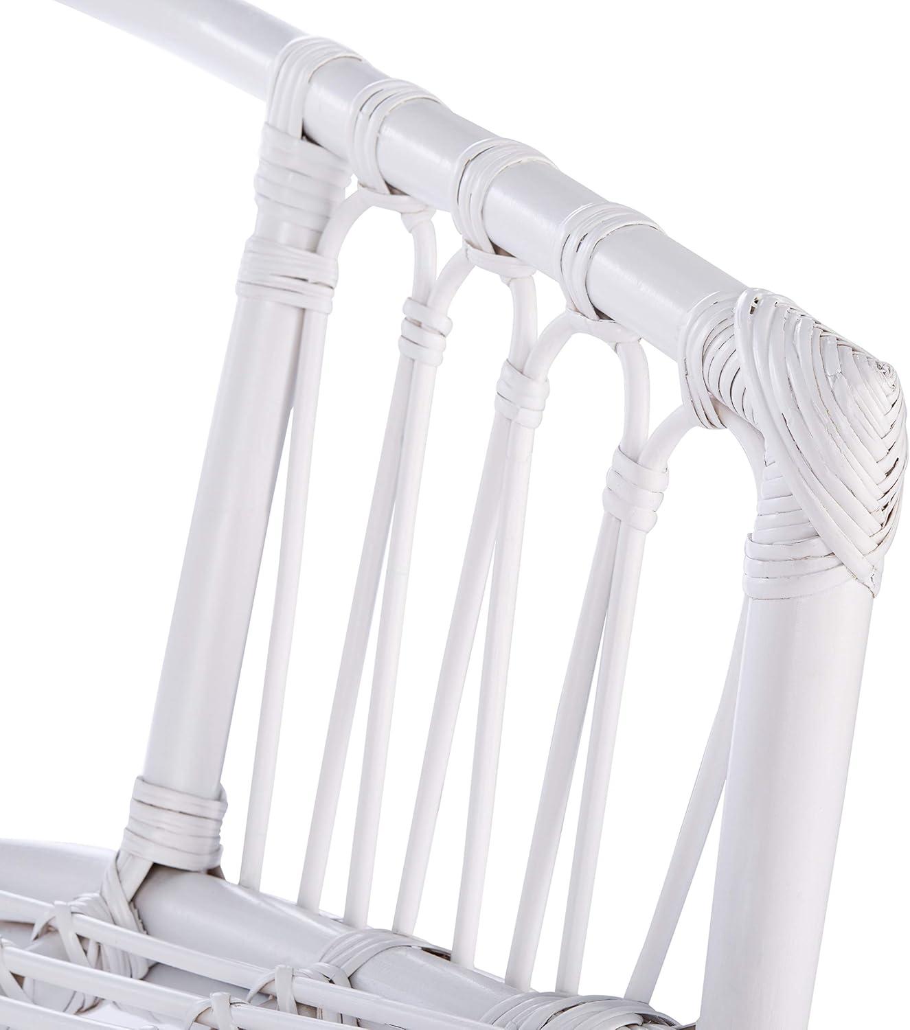 image:imageSafavieh Home Adriana Coastal White Rattan Set of 2 Accent Chair ACH6505BSET2White
