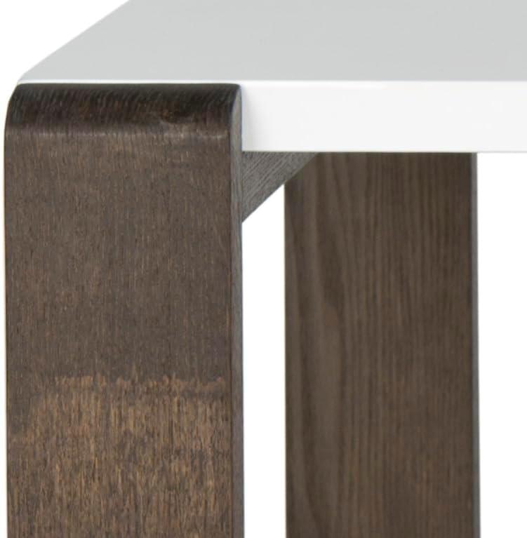 image:imageSafavieh Home Collection Bartholomew MidCentury Modern White and Dark Brown Coffee TableWhite Dark Brown