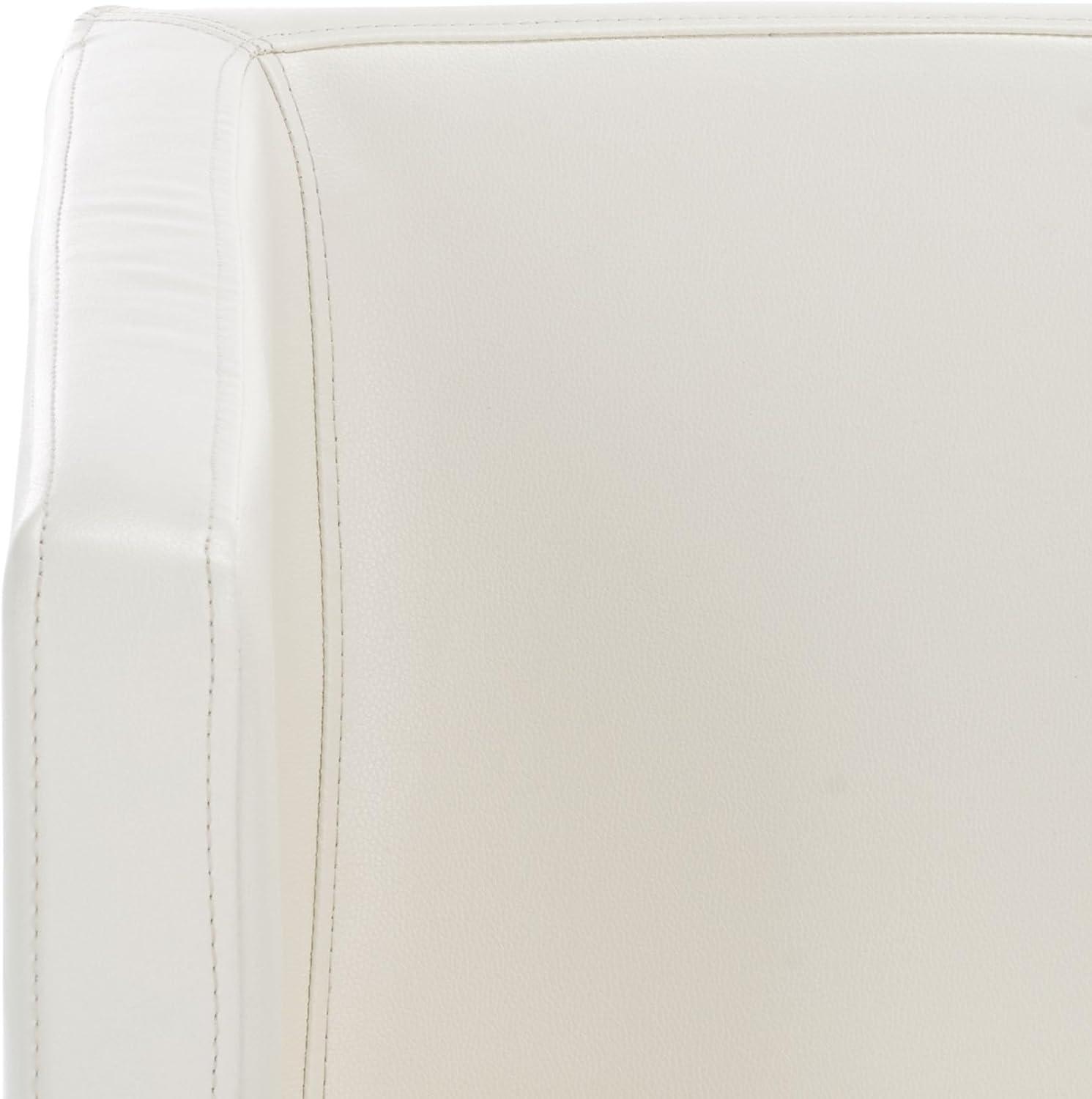 image:imageSafavieh Home Collection Celine Navy and Chrome Modern Glam Cross Leg ChairWhite Chrome