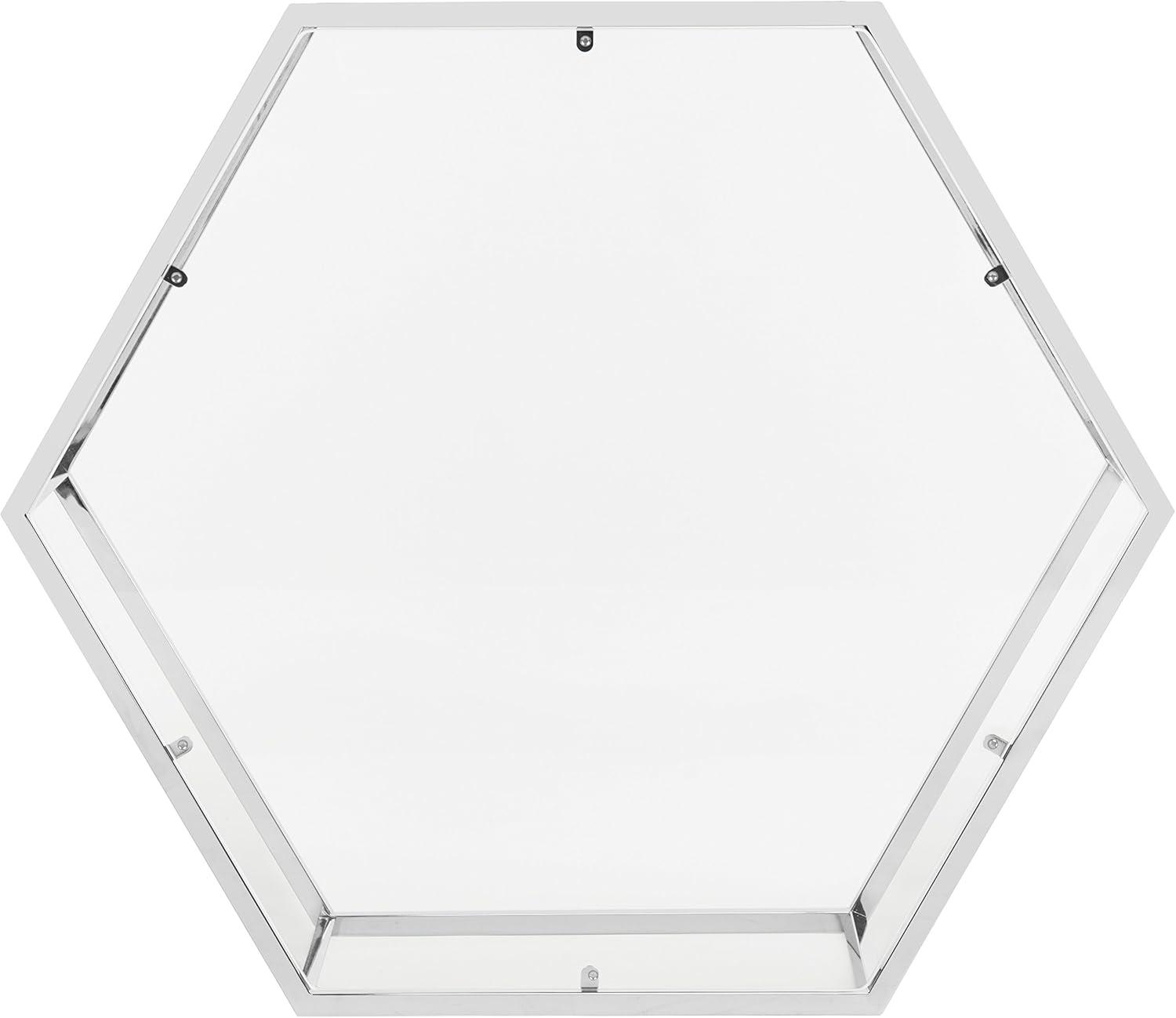 image:imageSafavieh Home Collection Eliana Chrome and Glass Hexagon Coffee Table