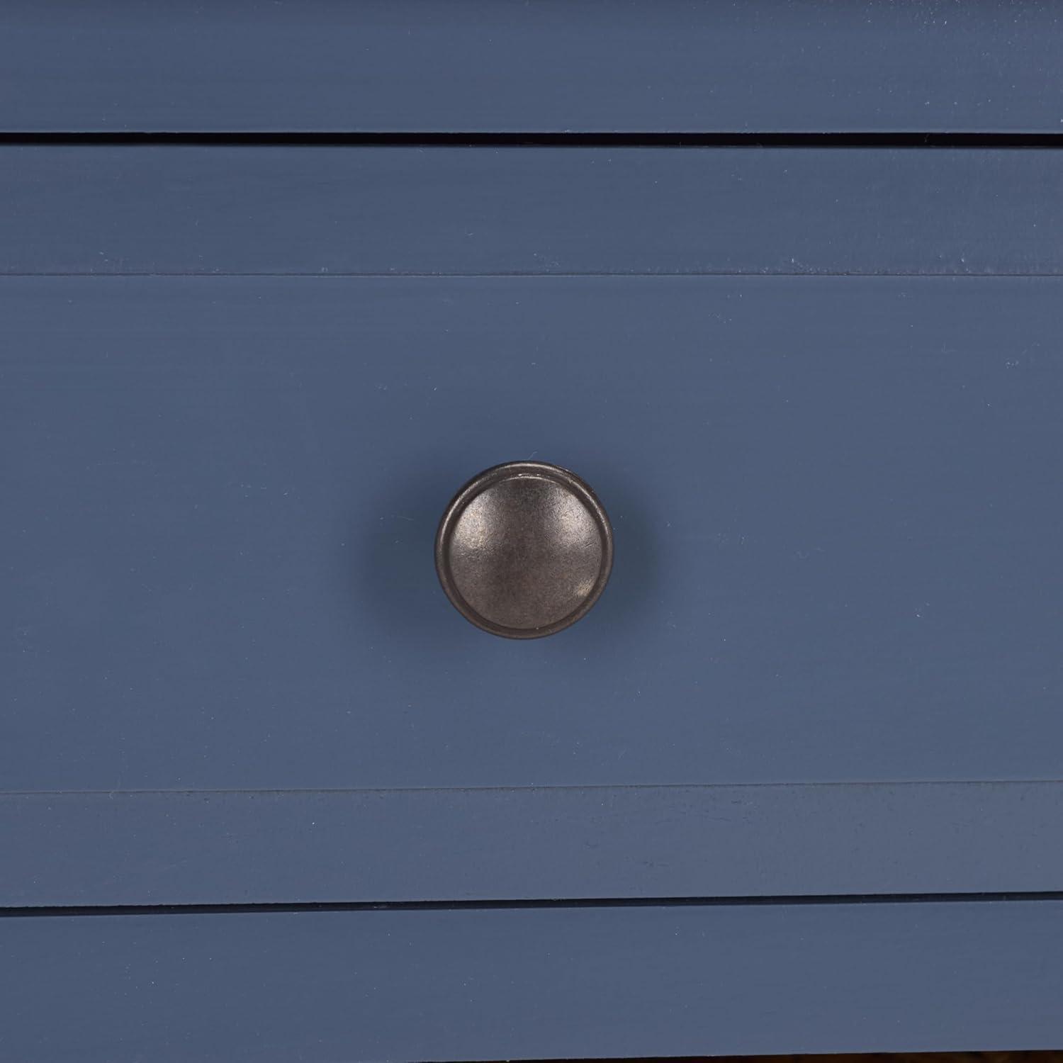 image:imageSafavieh Home Collection Everly Drawer White Wash 1Drawer 2 Removable Baskets Side TableBlue