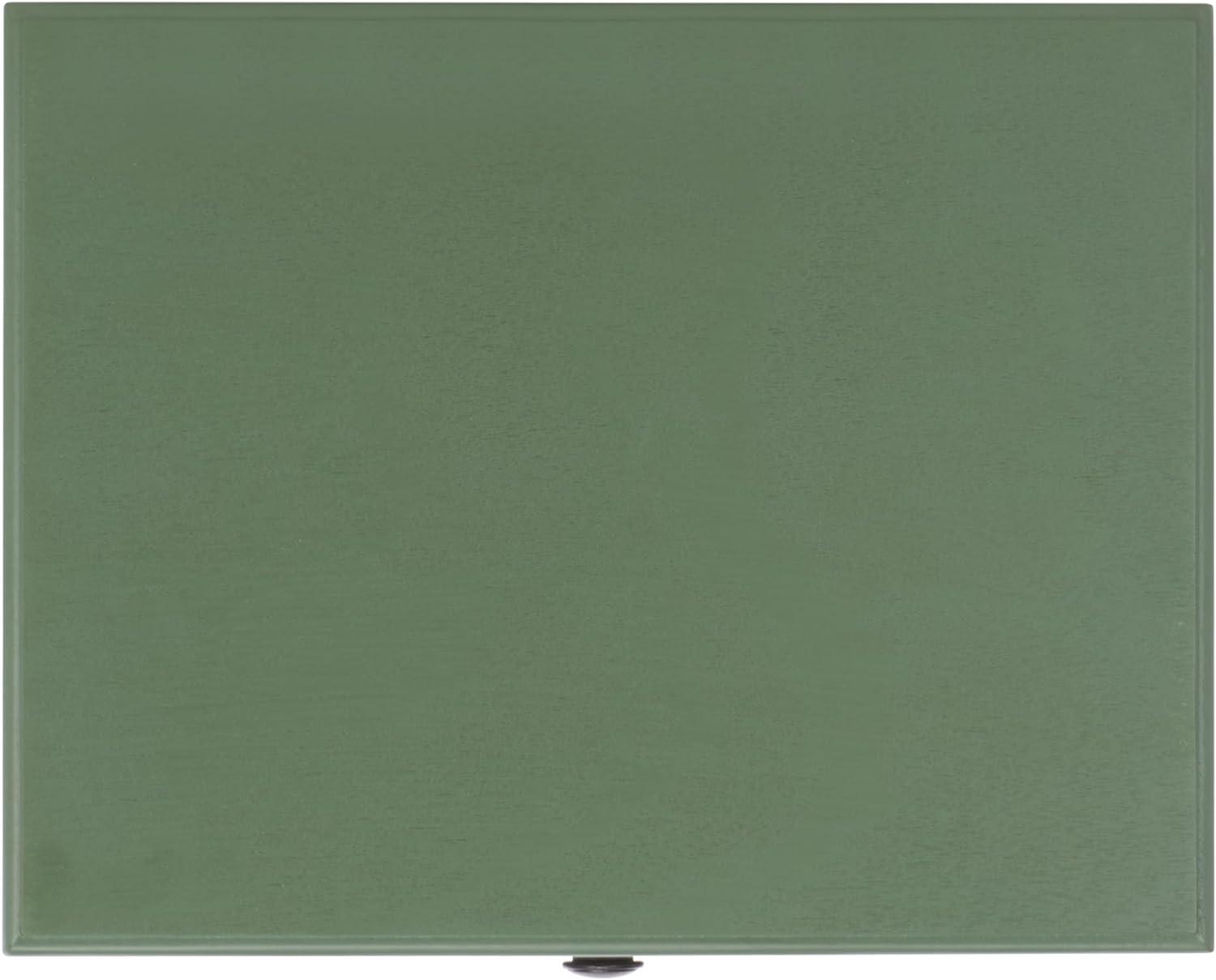 image:imageSafavieh Home Collection Everly Drawer White Wash 1Drawer 2 Removable Baskets Side TableDusty Green