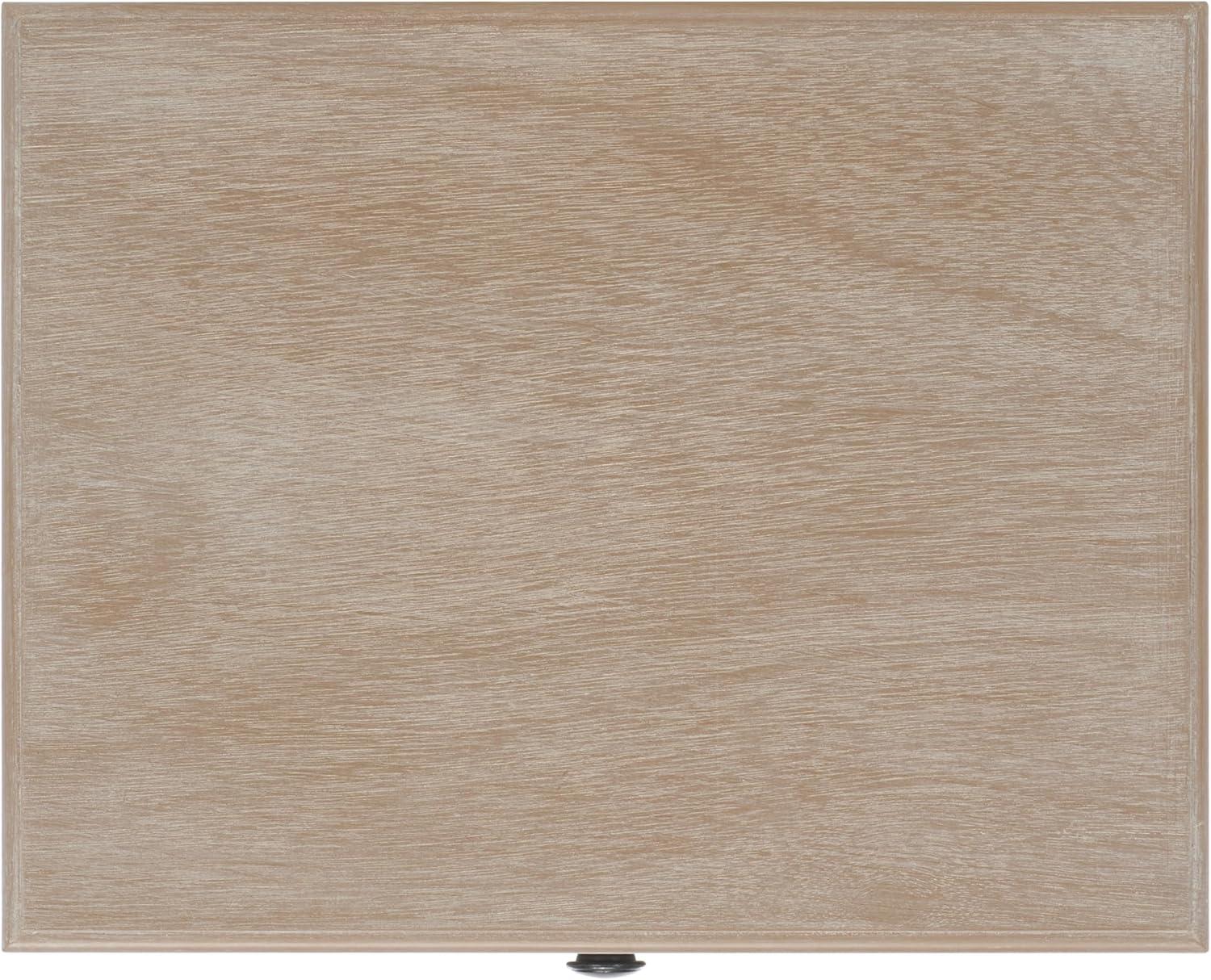 image:imageSafavieh Home Collection Everly Drawer White Wash 1Drawer 2 Removable Baskets Side TableWhite Washed