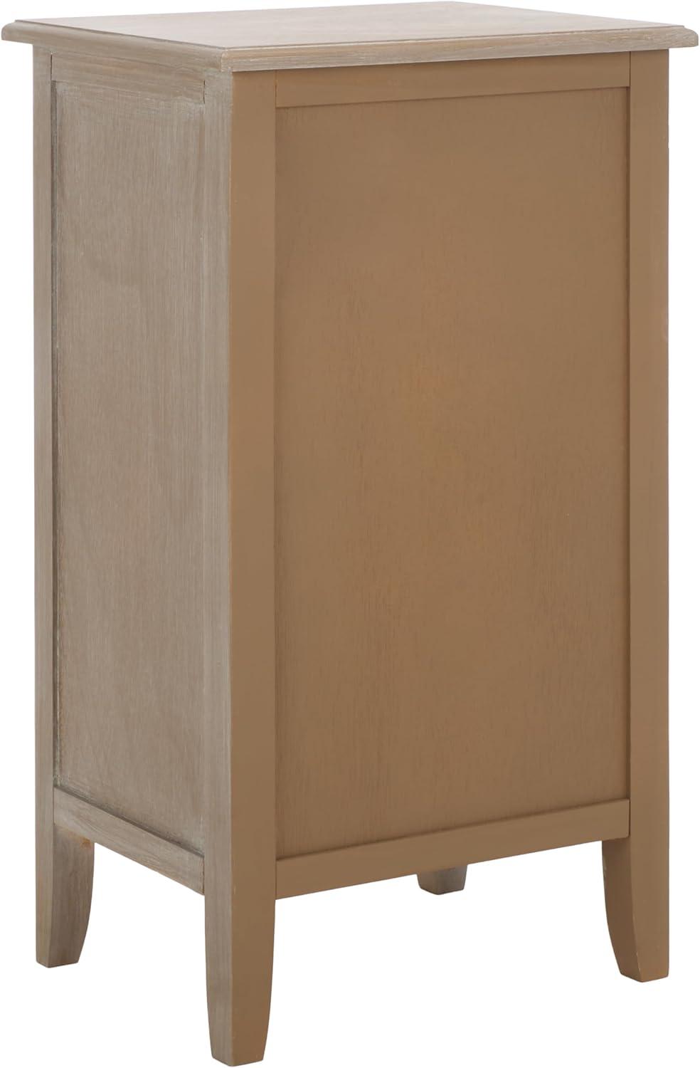 image:imageSafavieh Home Collection Everly Drawer White Wash 1Drawer 2 Removable Baskets Side TableWhite Washed