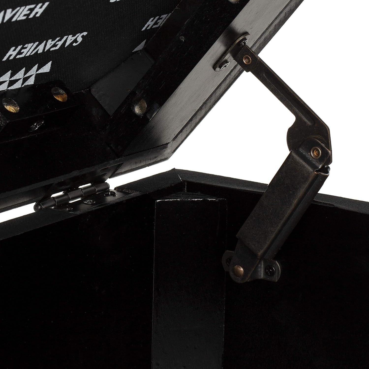 image:imageSafavieh Home Collection Liam Light Beige and Dark Oak Tufted Cocktail OttomanNavy Dark Oak