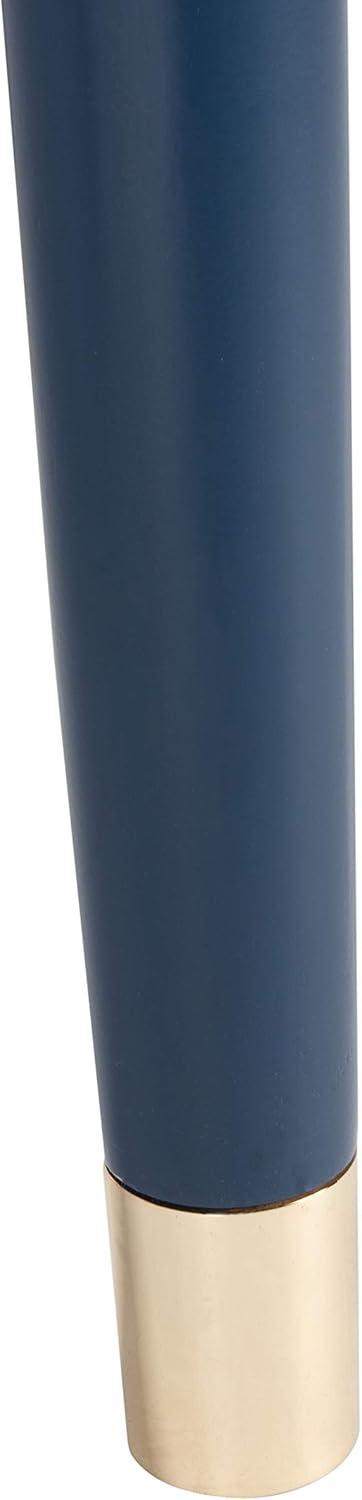 image:imageSafavieh Home Collection Lyla Mid Century Retro Silver Cap Nightstand WalnutGoldLapis Blue Gold