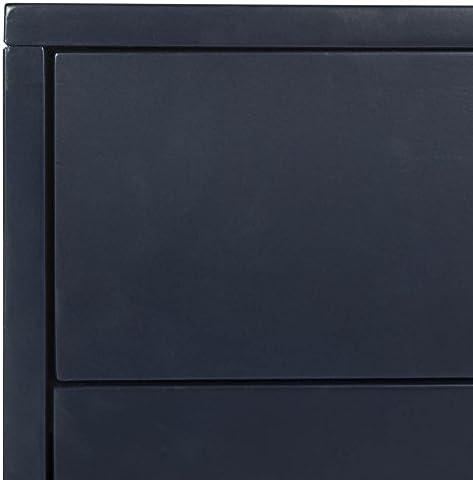 image:imageSafavieh Home Collection Lyla Mid Century Retro Silver Cap Nightstand WalnutGoldNavy Gold