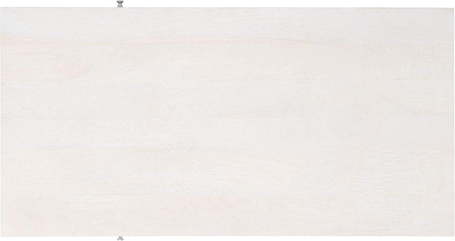 image:imageSafavieh Home Collection Marigold MidCentury White Wash and Brass Hairpin Leg Coffee TableWhite Washed Silver