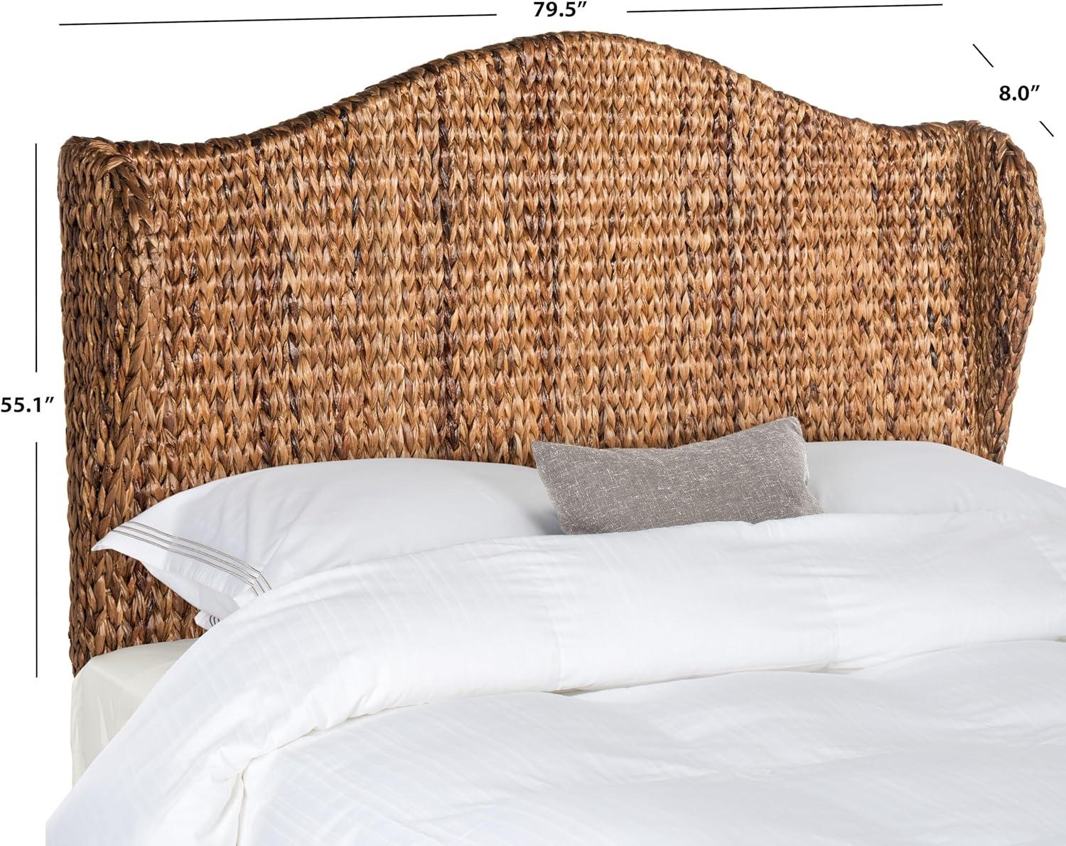 image:imageSafavieh Home Collection Nadine Natural Winged Headboard FullBrown