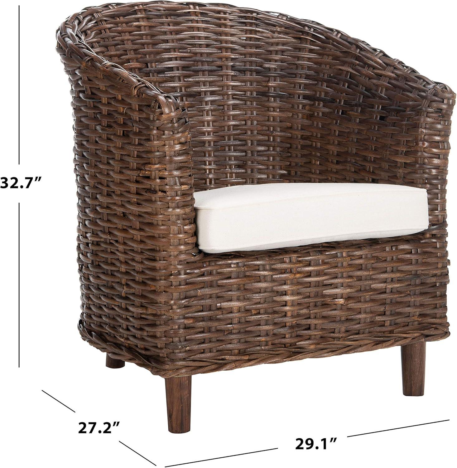 image:imageSafavieh Home Collection Omni Honey Barrel ChairBrown