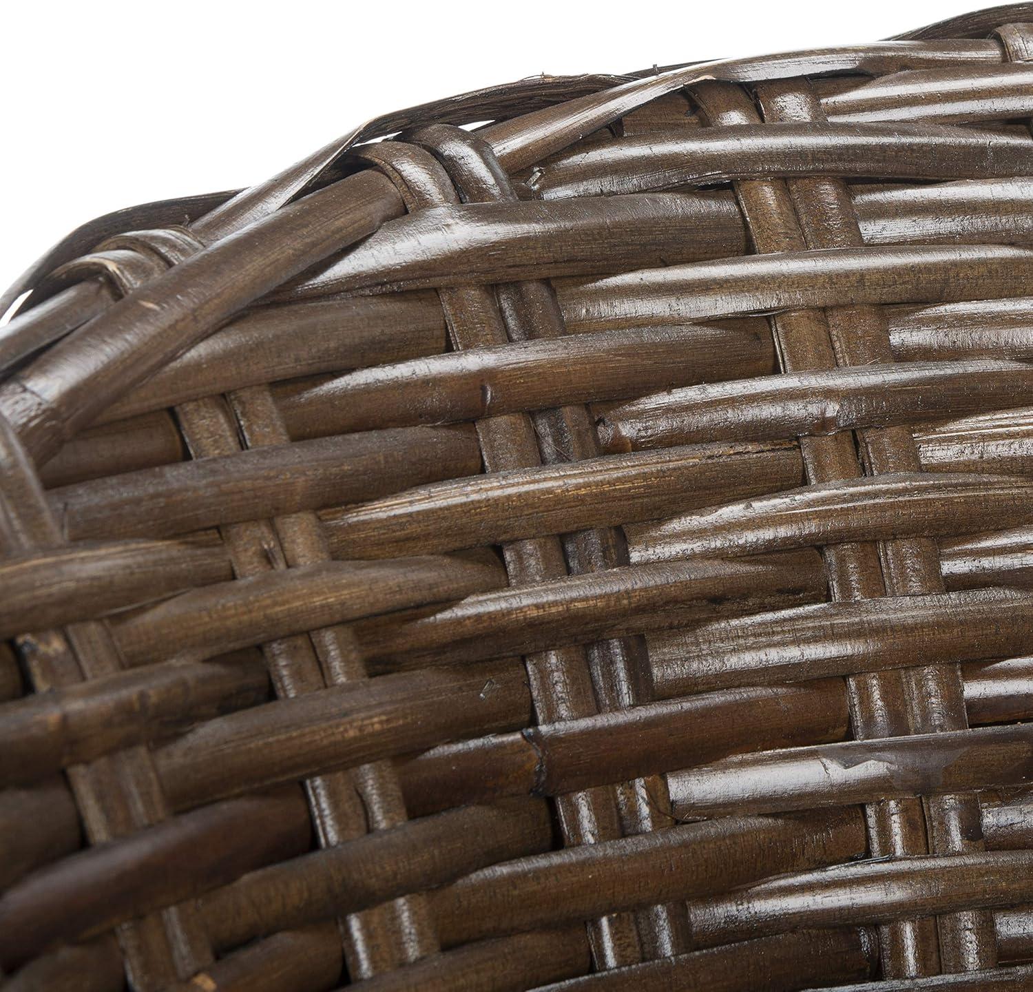 image:imageSafavieh Home Collection Omni Honey Barrel ChairBrownBlack White Cushion