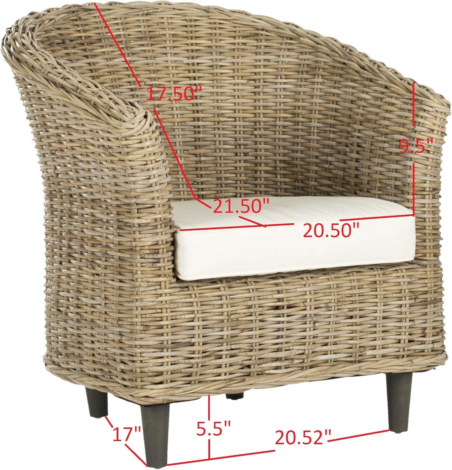 image:imageSafavieh Home Collection Omni Honey Barrel ChairNatural