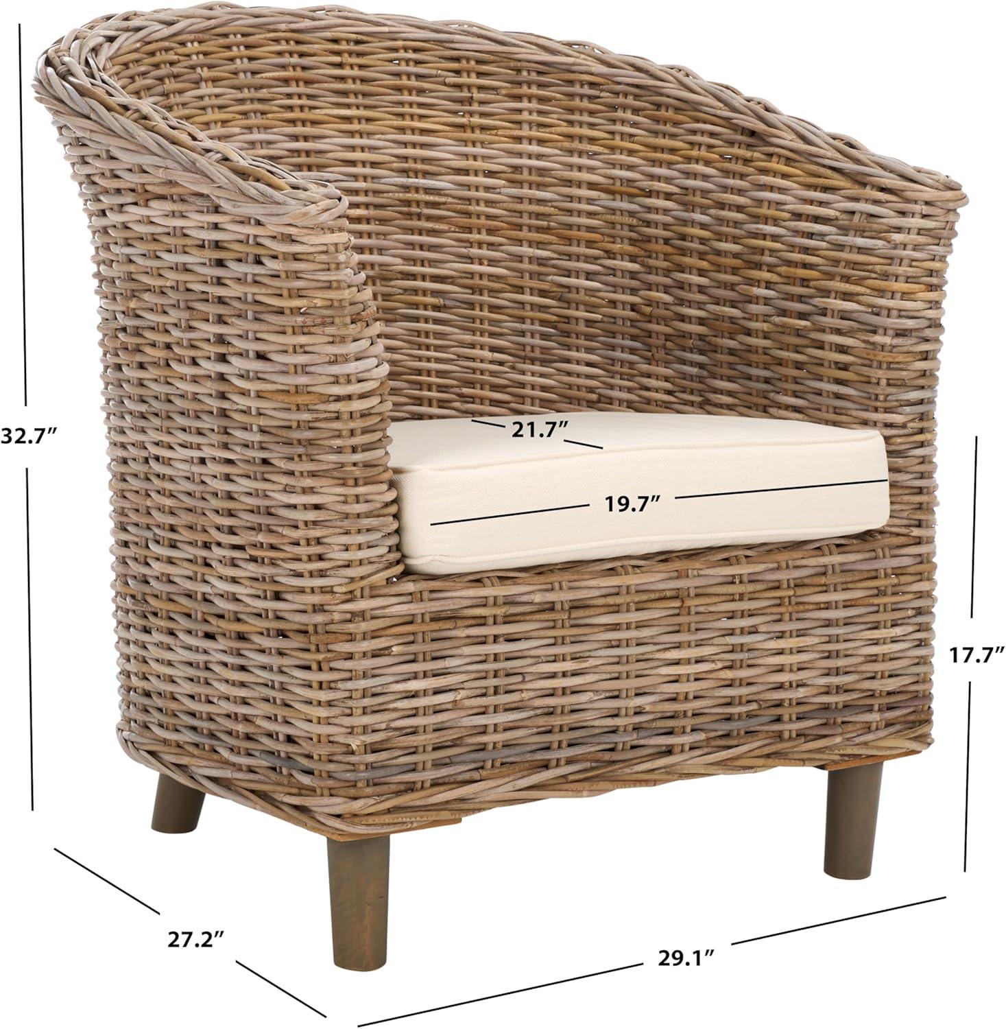 image:imageSafavieh Home Collection Omni Honey Barrel ChairNatural