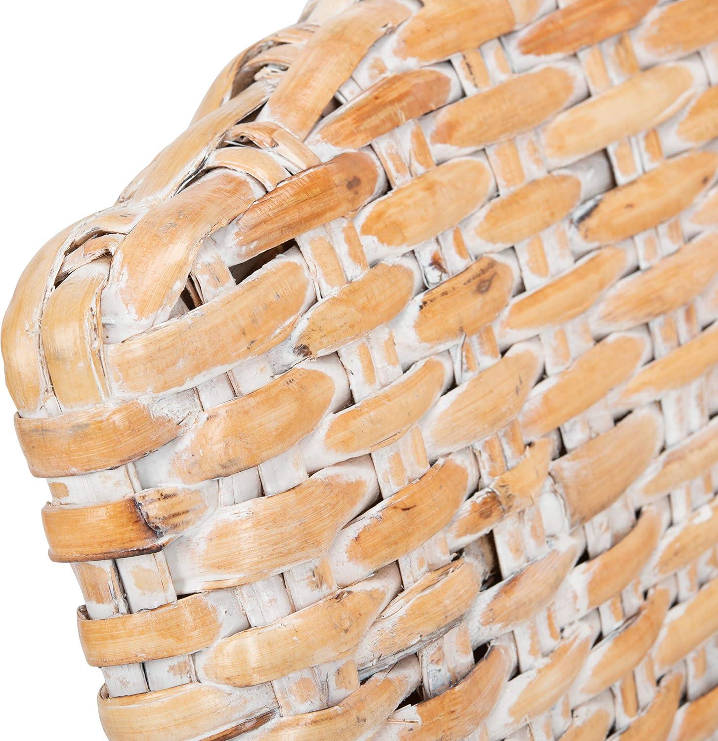 image:imageSafavieh Home Collection Omni Honey Barrel ChairNatural White Wash White