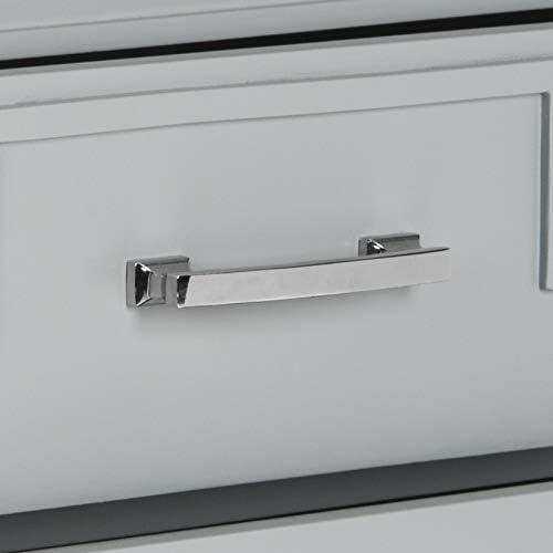image:imageSafavieh Home Collection Raina Grey 3Drawer Greek Key NightstandGrey