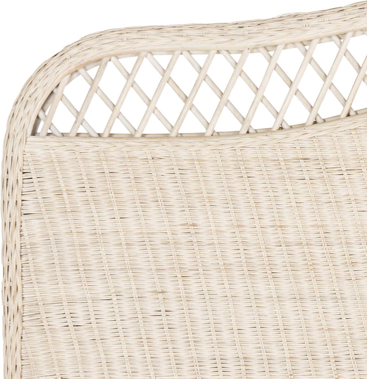 image:imageSafavieh Home Collection Sephina White Rattan Headboard QueenWhite Washed
