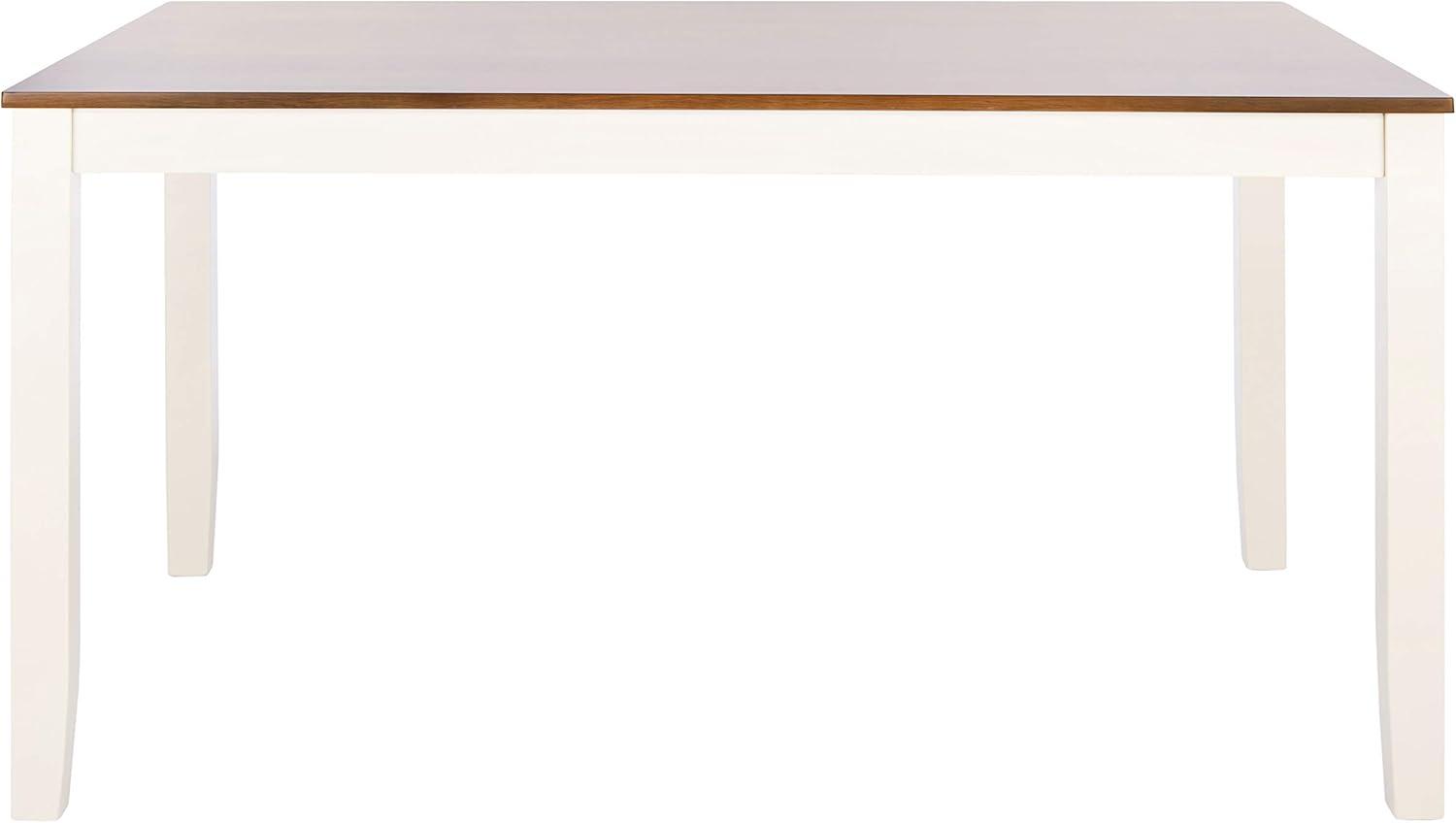 image:imageSafavieh Home Collection Silio White Rectangle Dining TableWhite Natural