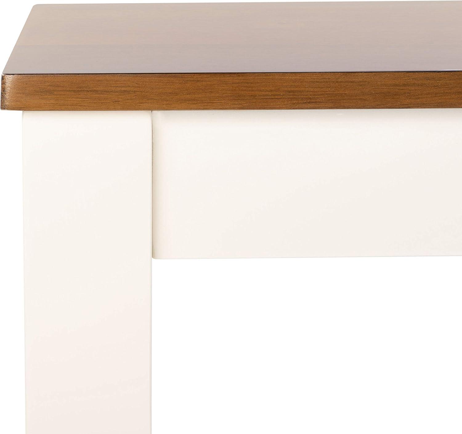 image:imageSafavieh Home Collection Silio White Rectangle Dining TableWhite Natural