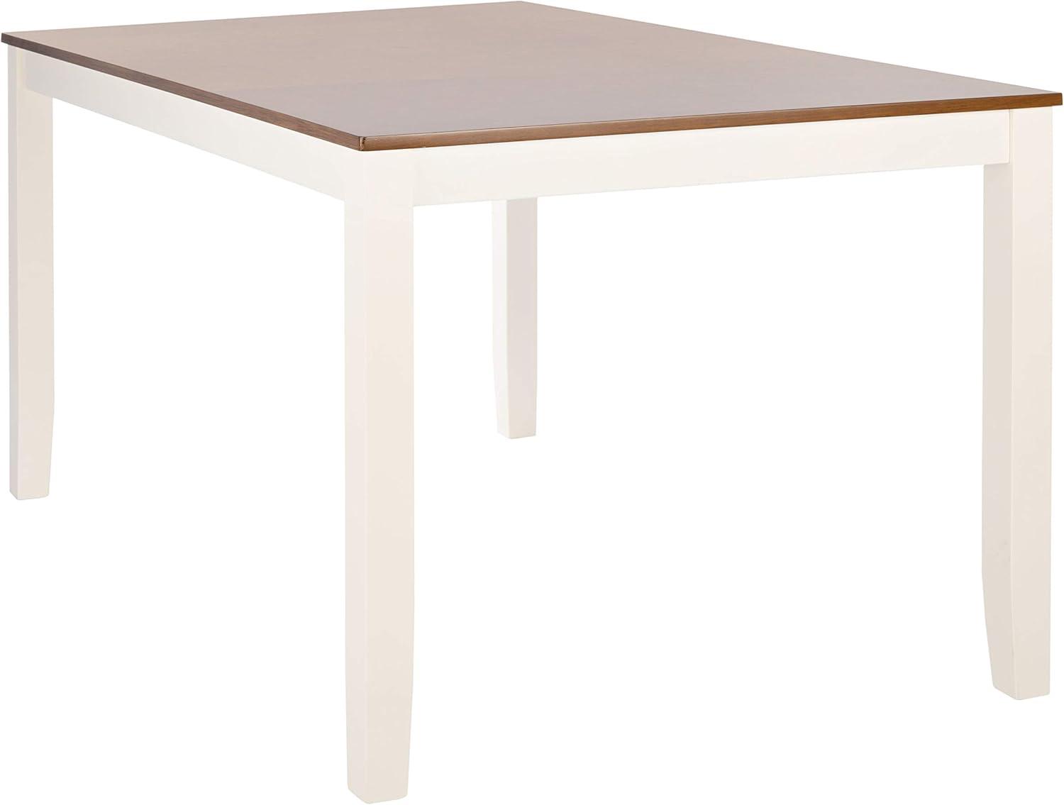image:imageSafavieh Home Collection Silio White Rectangle Dining TableWhite Natural