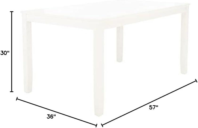 image:imageSafavieh Home Collection Silio White Rectangle Dining TableWhite