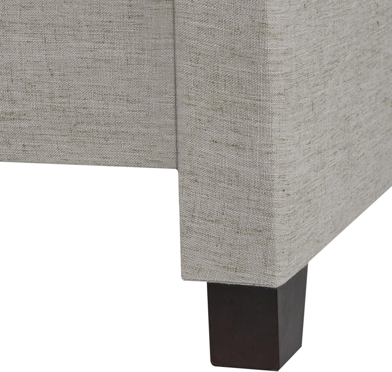 image:imageSafavieh Home Collection Theron Navy Velvet Nickel Nailhead Trim Full BedLight Grey