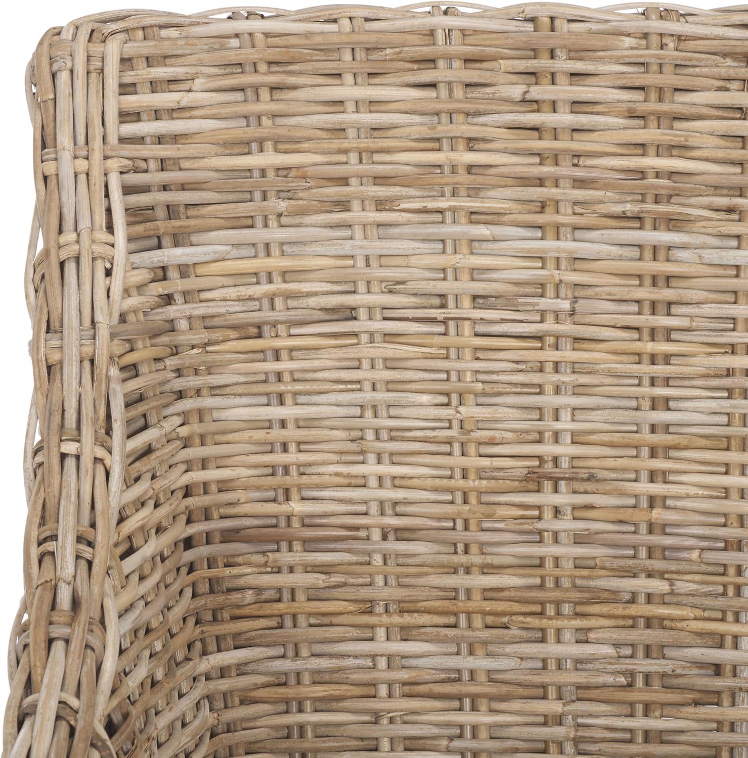 image:imageSafavieh Home Collection Ventura Brown and White Washed Arm Chairwhite