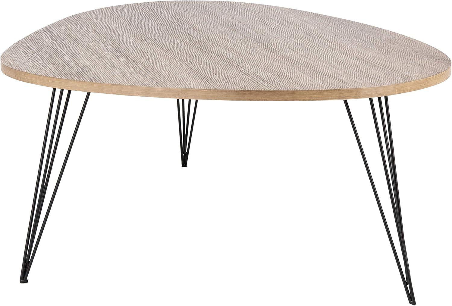 image:imageSafavieh Home Collection Wynton Oak and Black Coffee TableOak Black