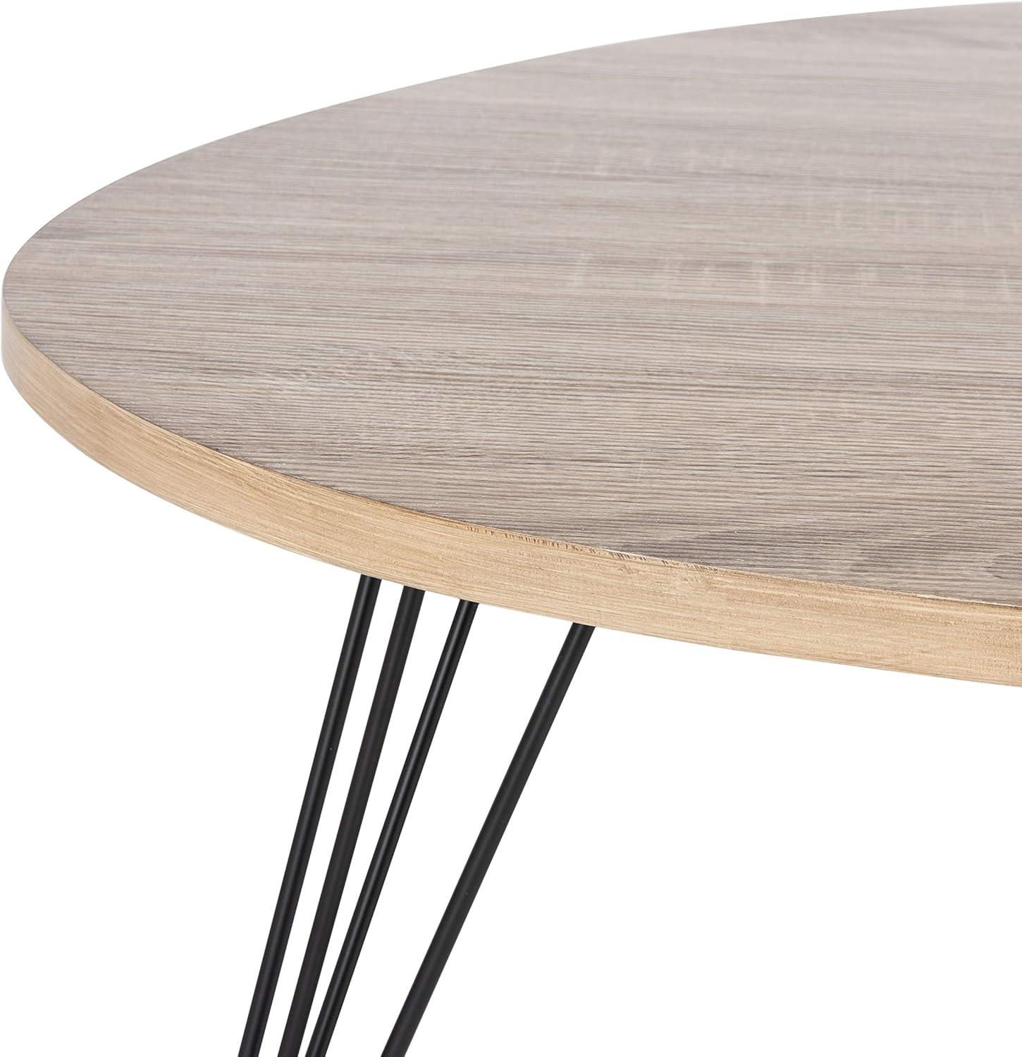 image:imageSafavieh Home Collection Wynton Oak and Black Coffee TableOak Black