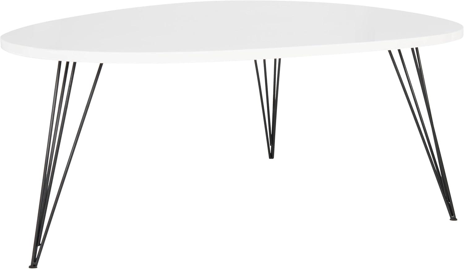 image:imageSafavieh Home Collection Wynton Oak and Black Coffee TableWhite Black