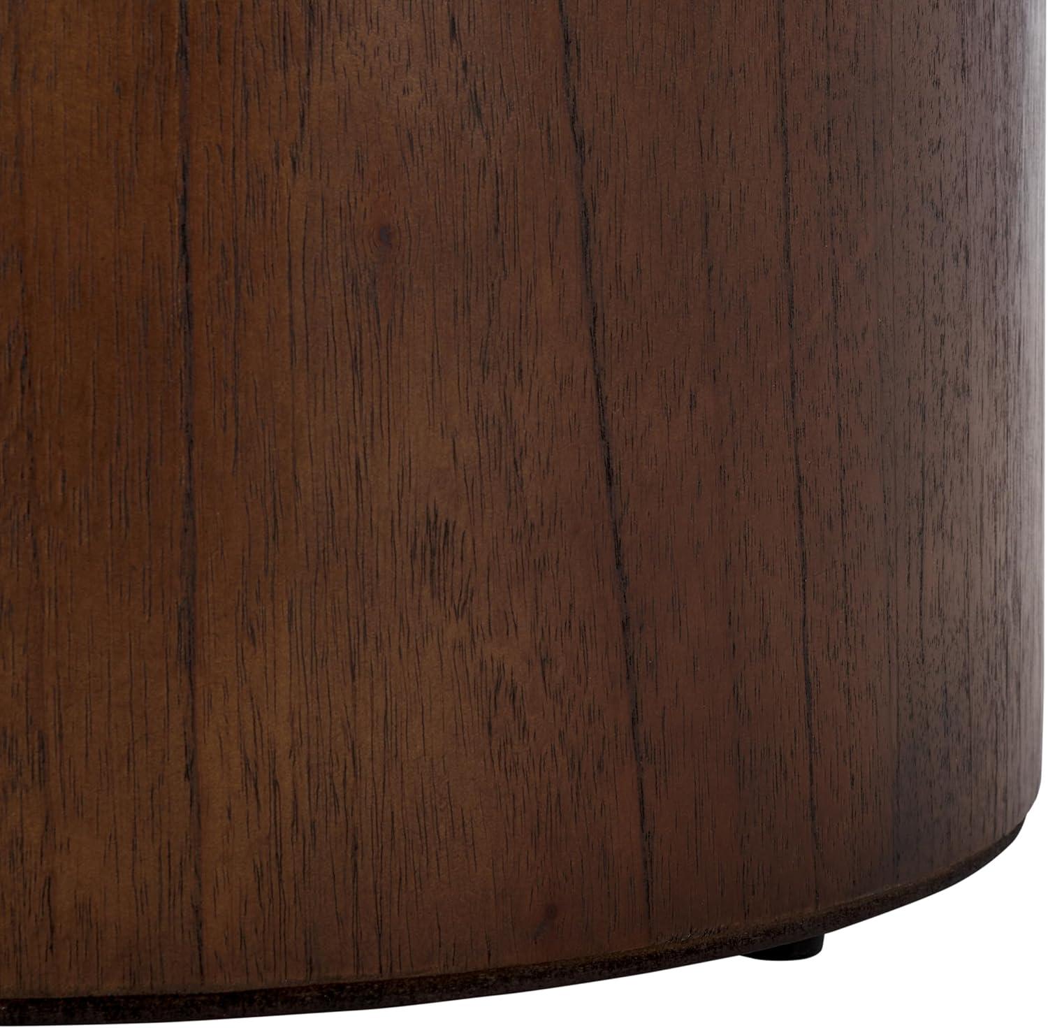 image:imageSafavieh Home Devin Dark Oak Pedestal Round Coffee TableDark Oak