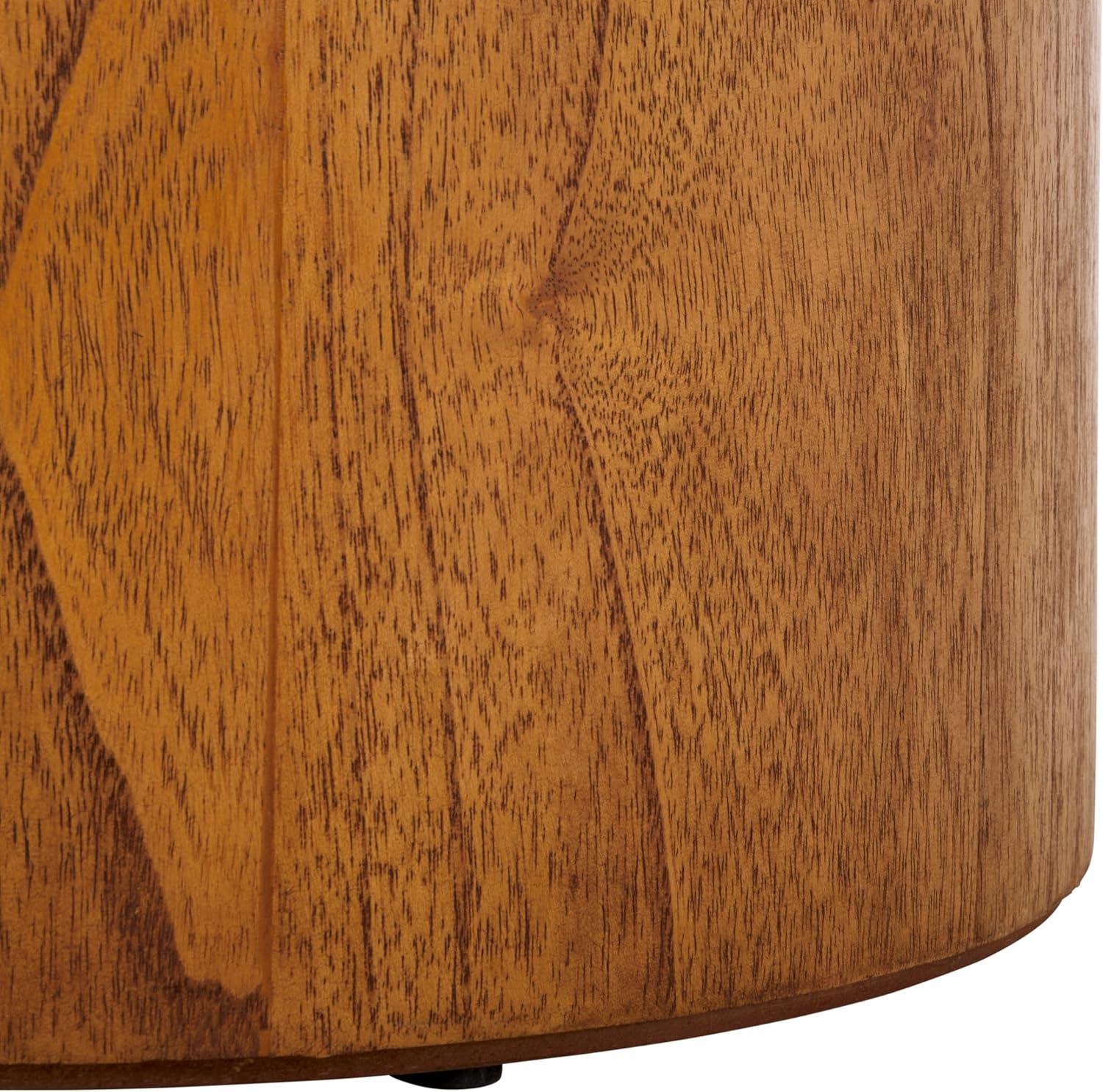 image:imageSafavieh Home Devin Dark Oak Pedestal Round Coffee TableNatural