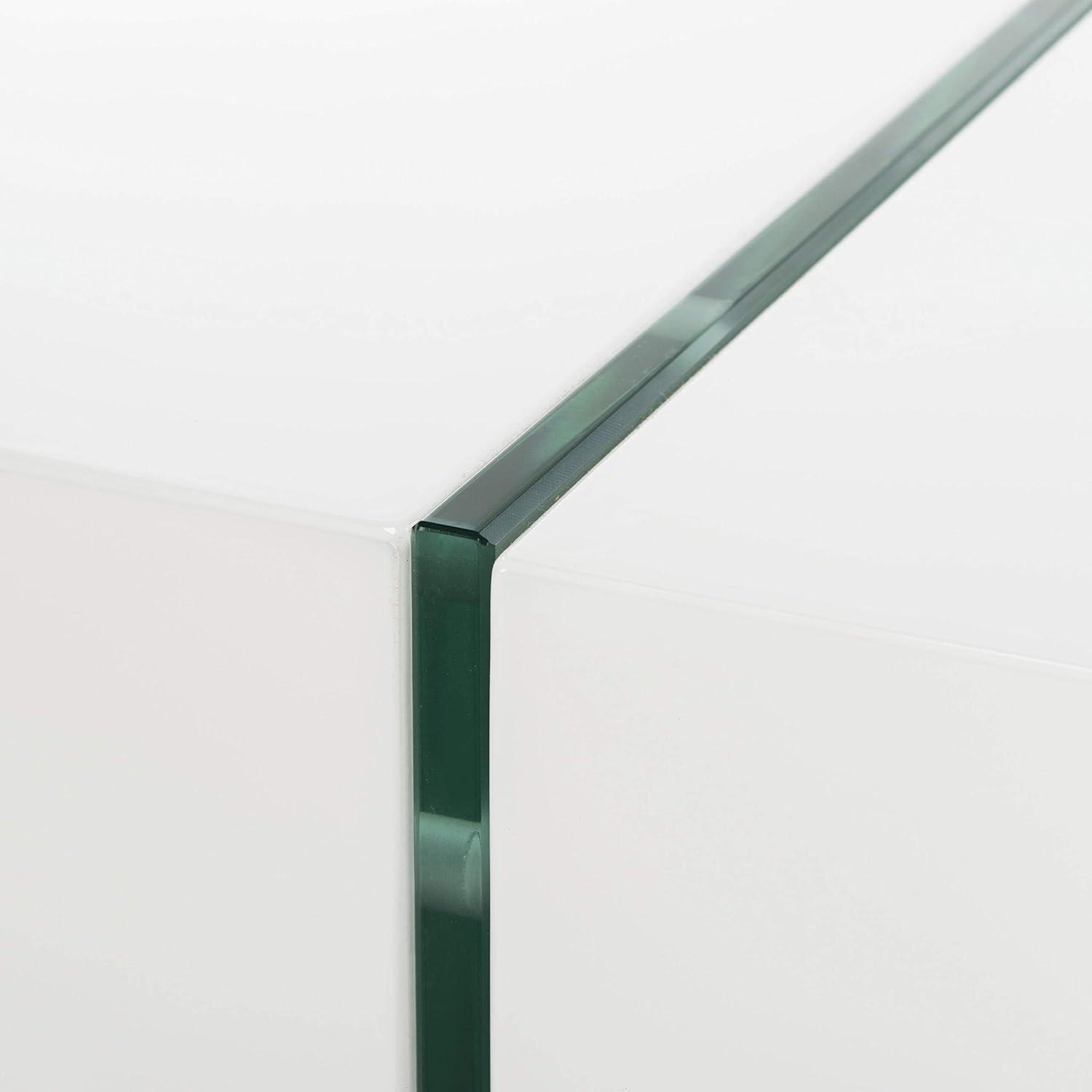 image:imageSafavieh Home Jacob White and Glass Leg Coffee TableWhite Glass