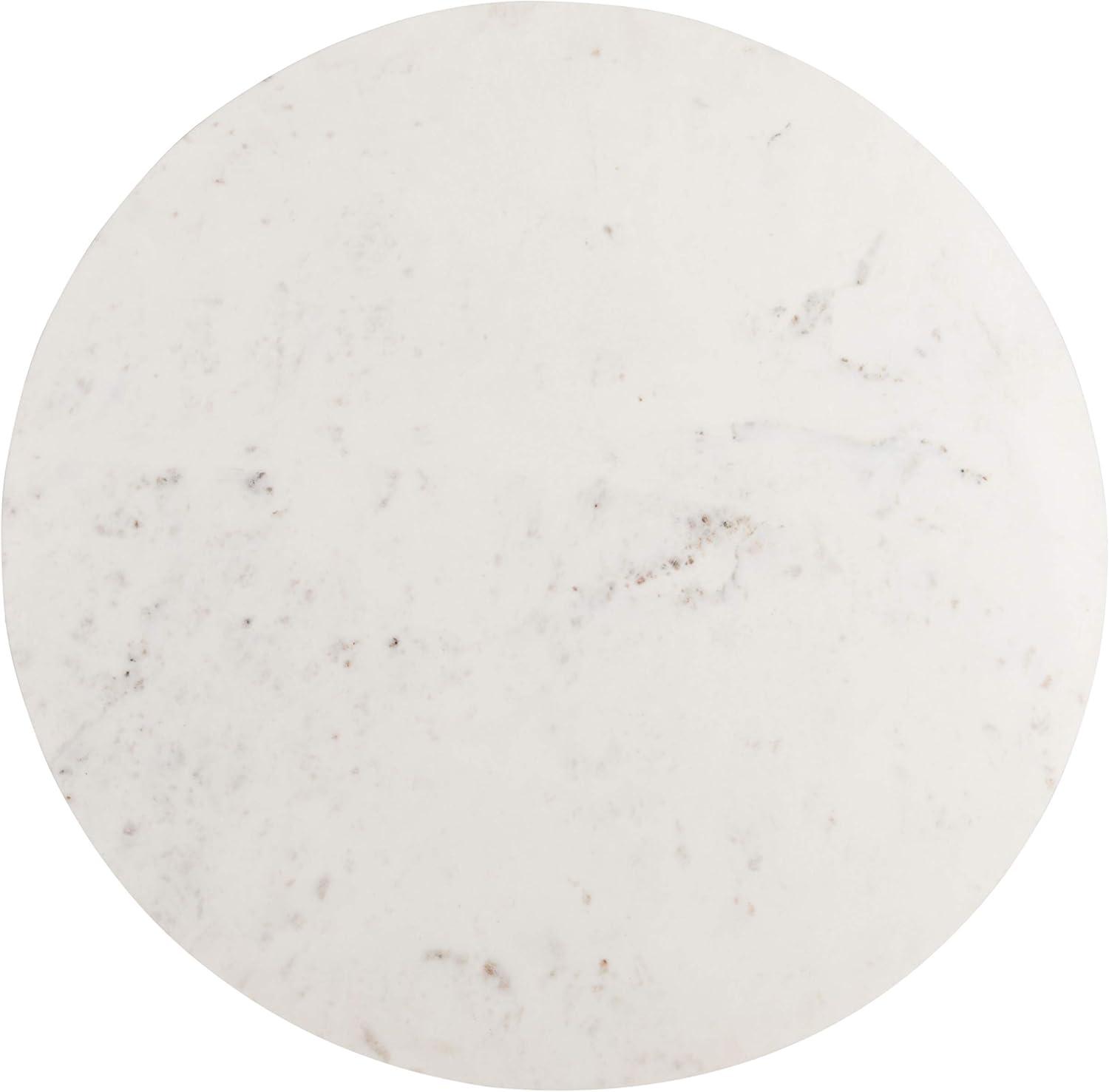 image:imageSafavieh Home Mila White Marble and White Pedestal Round Coffee TableWhite White