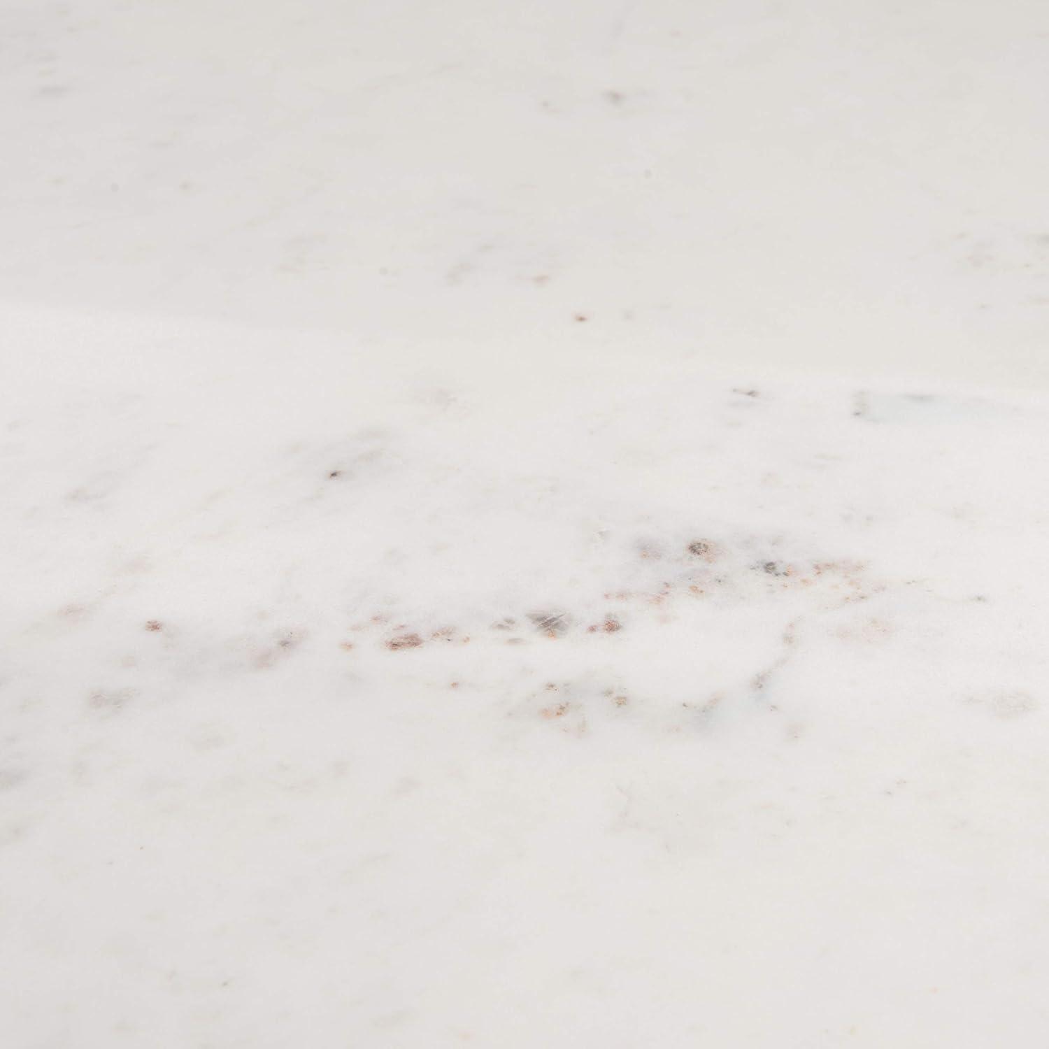 image:imageSafavieh Home Mila White Marble and White Pedestal Round Coffee TableWhite White
