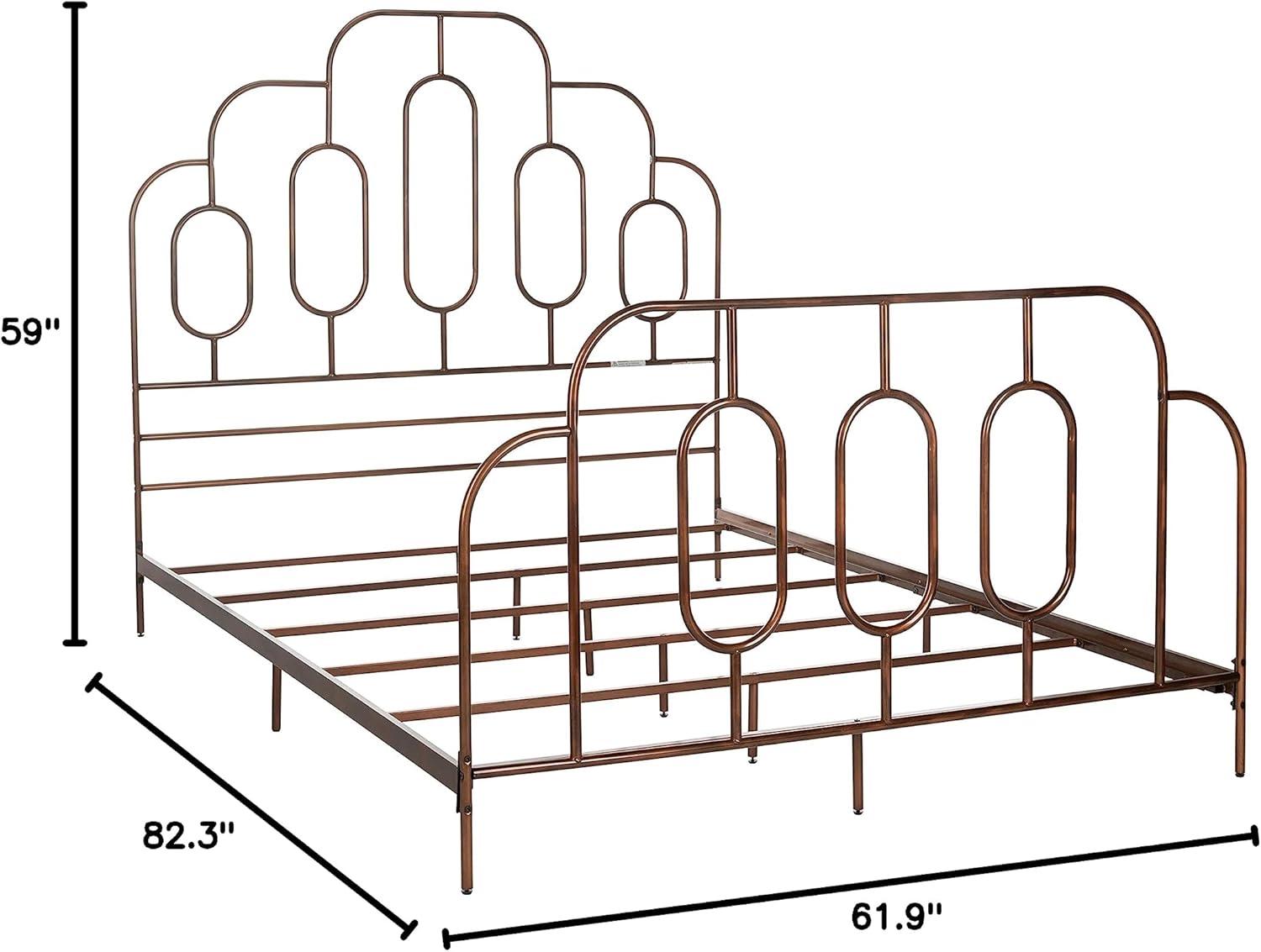 image:imageSafavieh Home Paloma Retro Black Bed FullAntique Bronze
