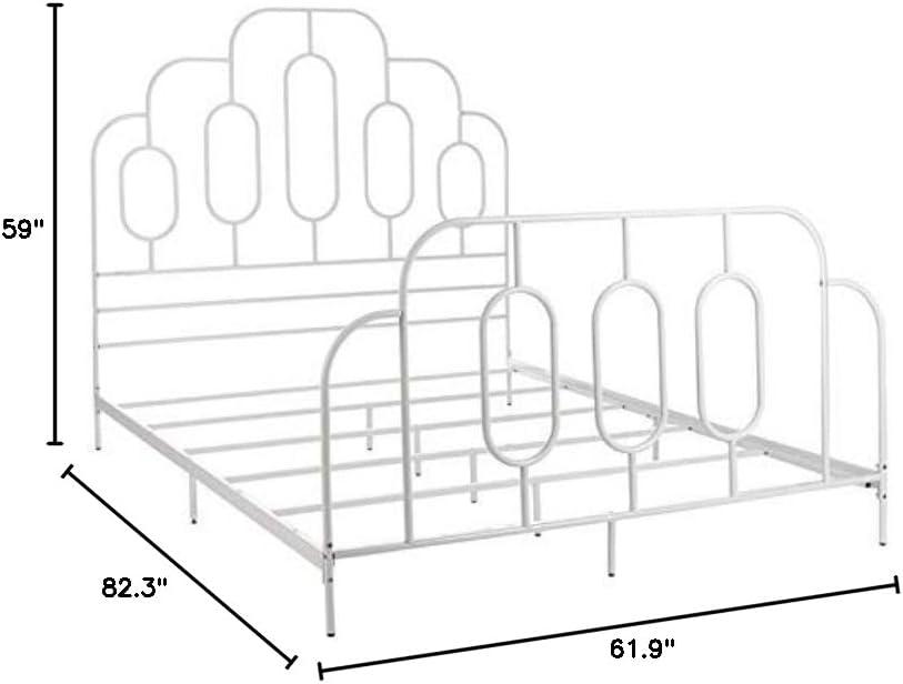 image:imageSafavieh Home Paloma Retro Black Bed FullWhite