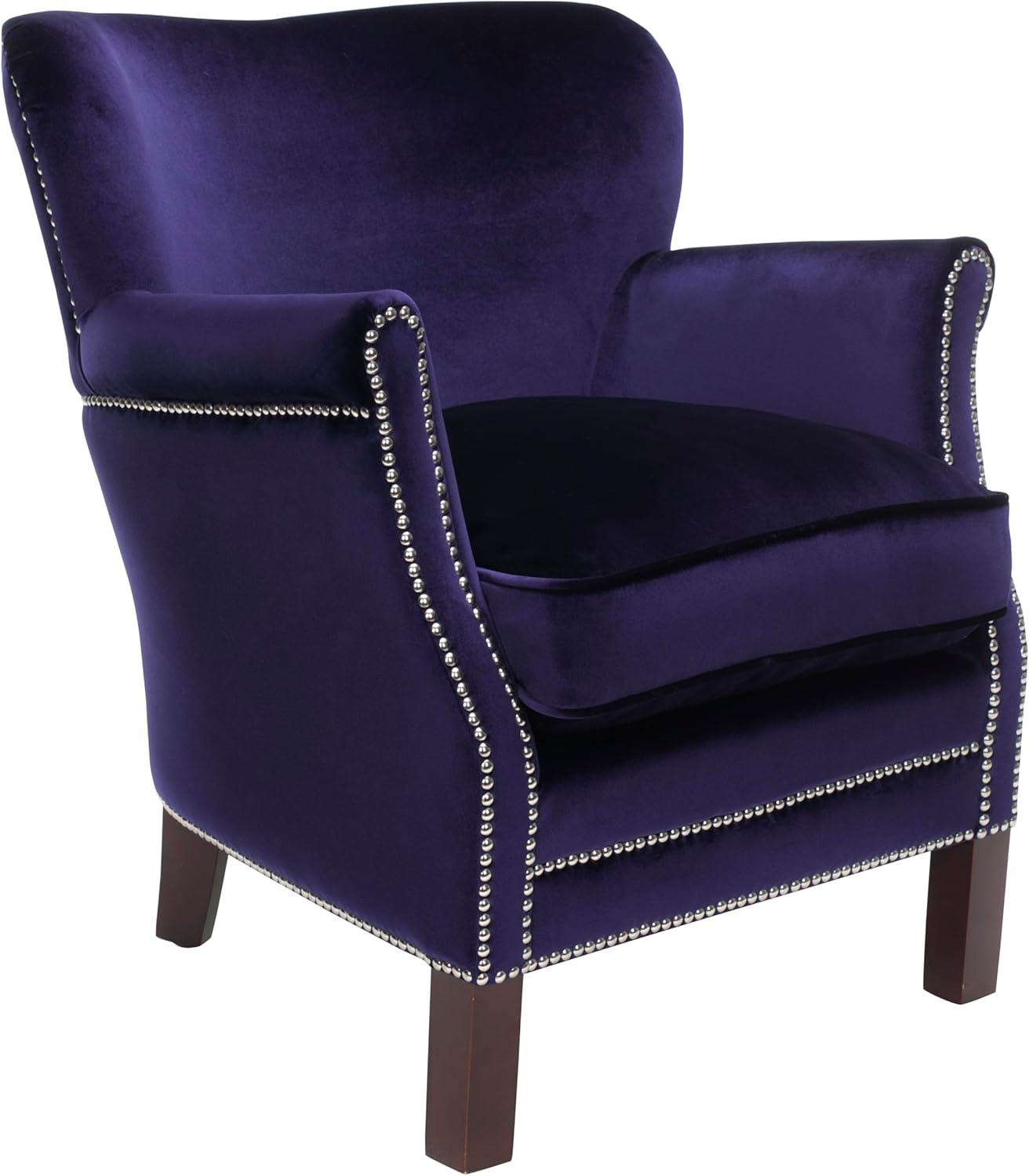 image:imageSafavieh Mercer Collection Connie Beige Linen Club ChairRoyal Blue