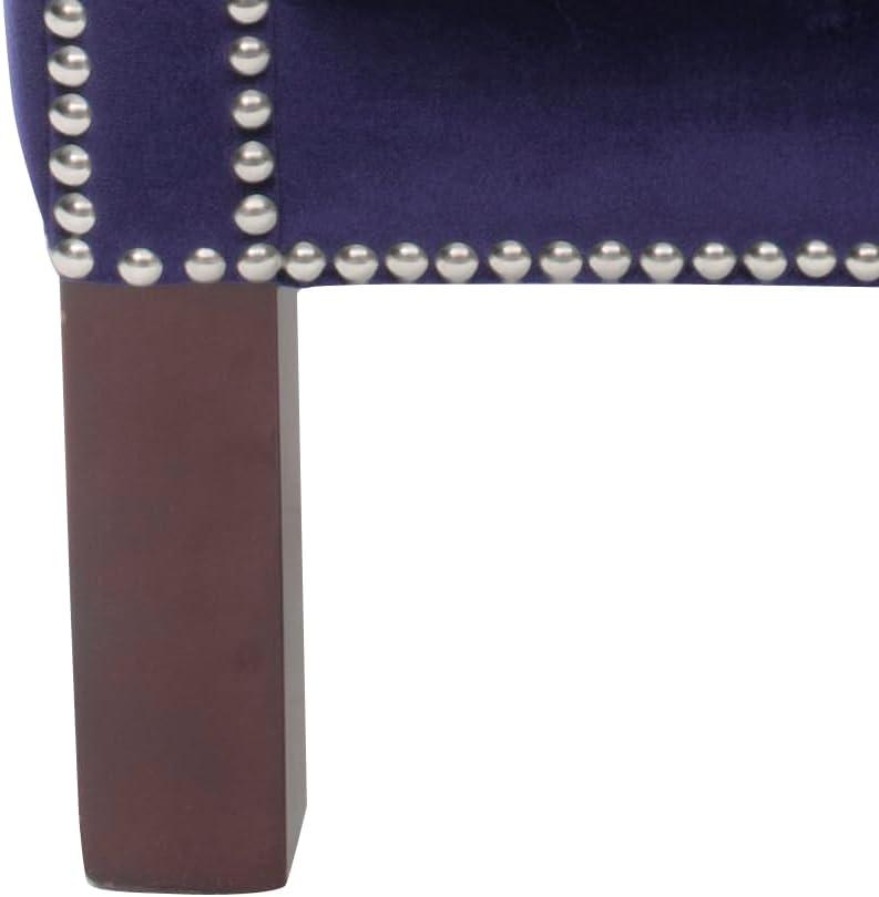 image:imageSafavieh Mercer Collection Connie Beige Linen Club ChairRoyal Blue