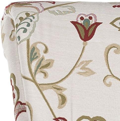 image:imageSafavieh Mercer Collection Margaret Ivory Floral Cotton Club ChairRed White
