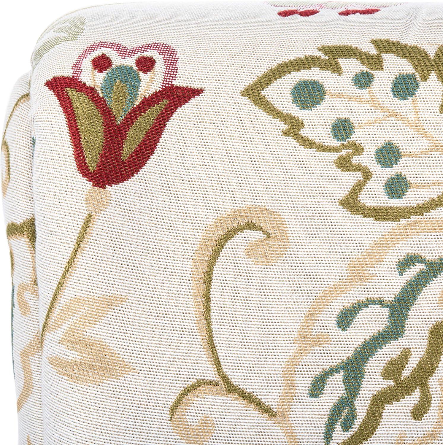 image:imageSafavieh Mercer Collection Margaret Ivory Floral Cotton Club ChairRed White
