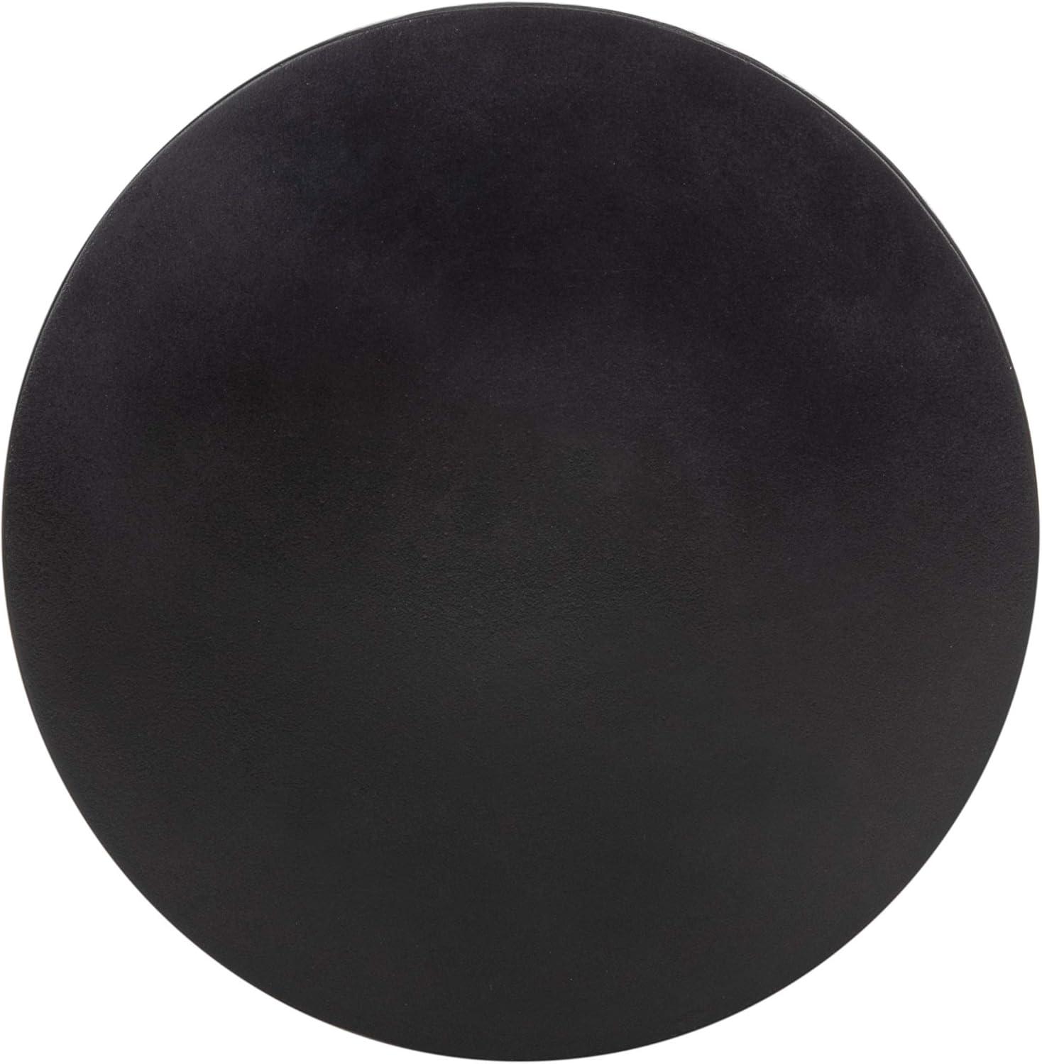 image:imageSafavieh Outdoor Collection Athena Modern Concrete Dark Grey Round 177inch Accent TableBlack