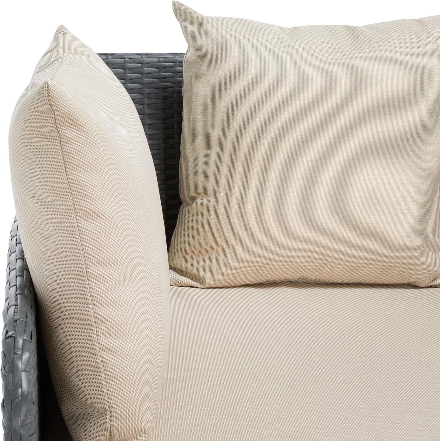 image:imageSafavieh Outdoor Collection August Titanium amp Sand DaybedTitanium Sand