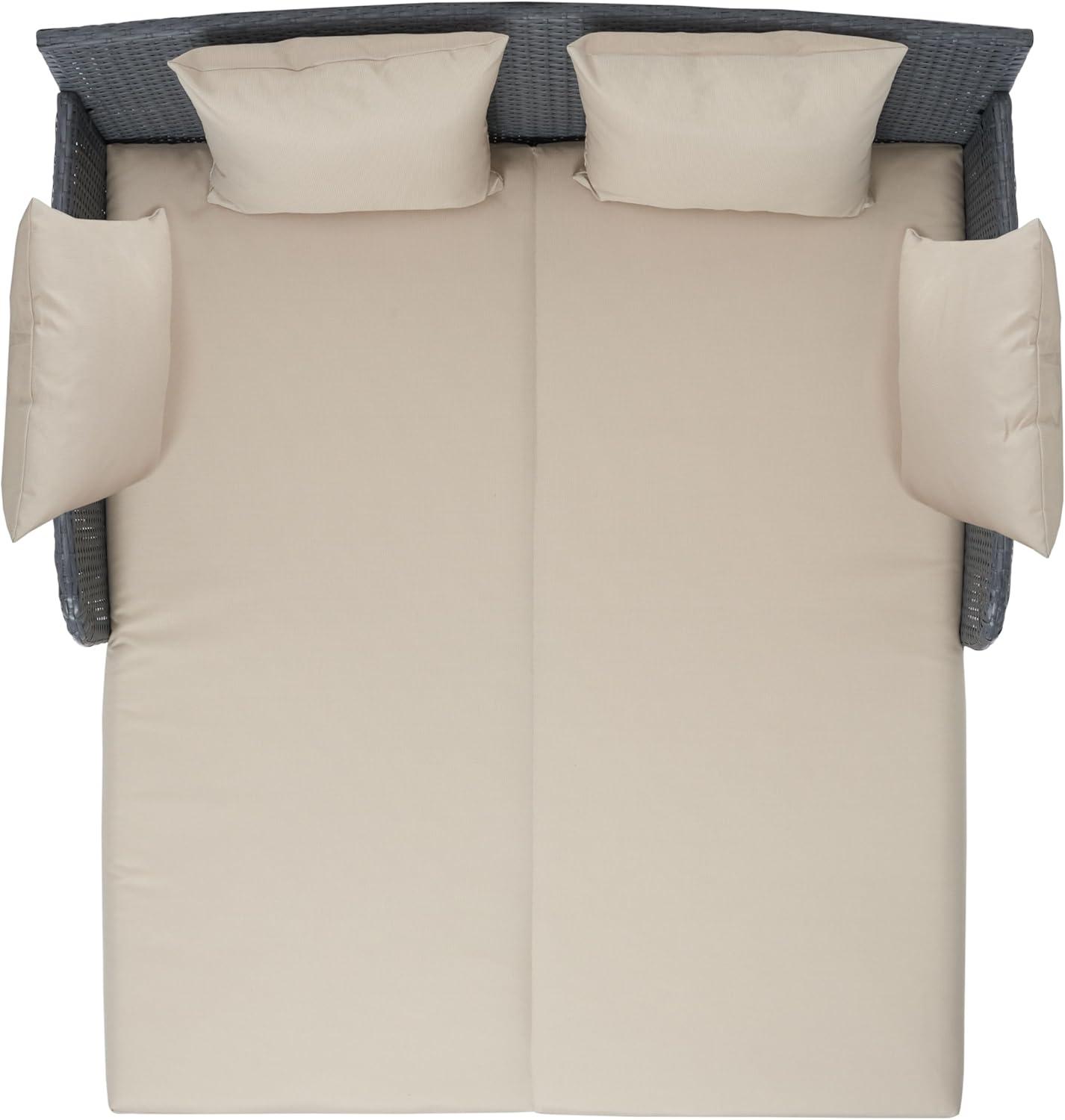 image:imageSafavieh Outdoor Collection August Titanium amp Sand DaybedTitanium Sand