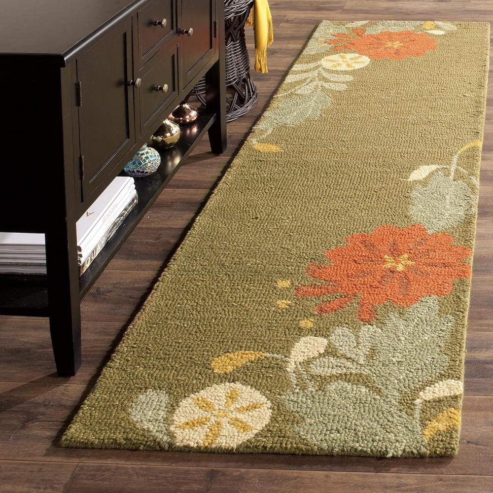 image:imageMartha Stewart x SAFAVIEH Area Rug Collection  3 x 5 Ivory Handmade Wool Ideal for Living Room Bedroom Foyer Accent Space MSR4871APup Tent