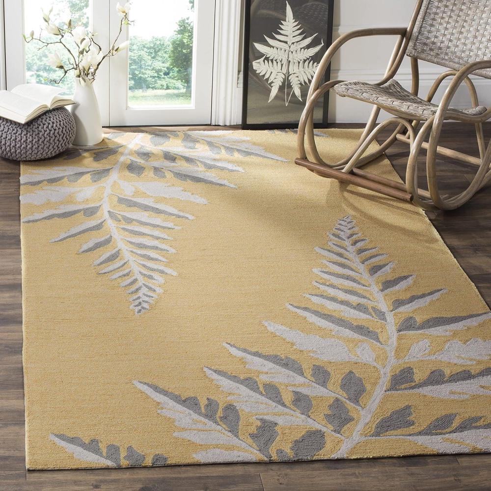 image:imageMartha Stewart x SAFAVIEH Area Rug Collection  4 x 6 Ducks Egg HandHooked Ideal for Living Room Foyer Bedroom Accent Space MSR2211DDucks Egg