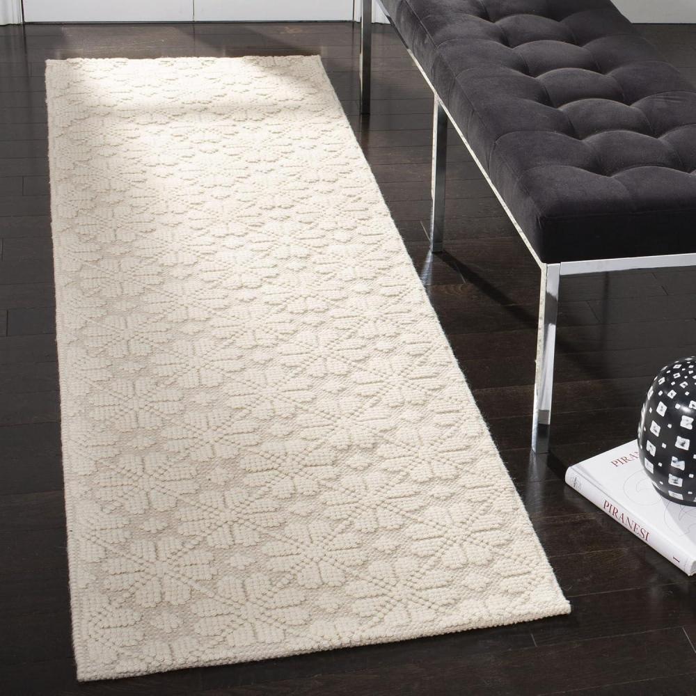 image:imageMartha Stewart x SAFAVIEH Area Rug Collection 4 x 6 Ivory Handmade Wool Ideal for Living Room Foyer Bedroom Accent Space MSR3503AIvory