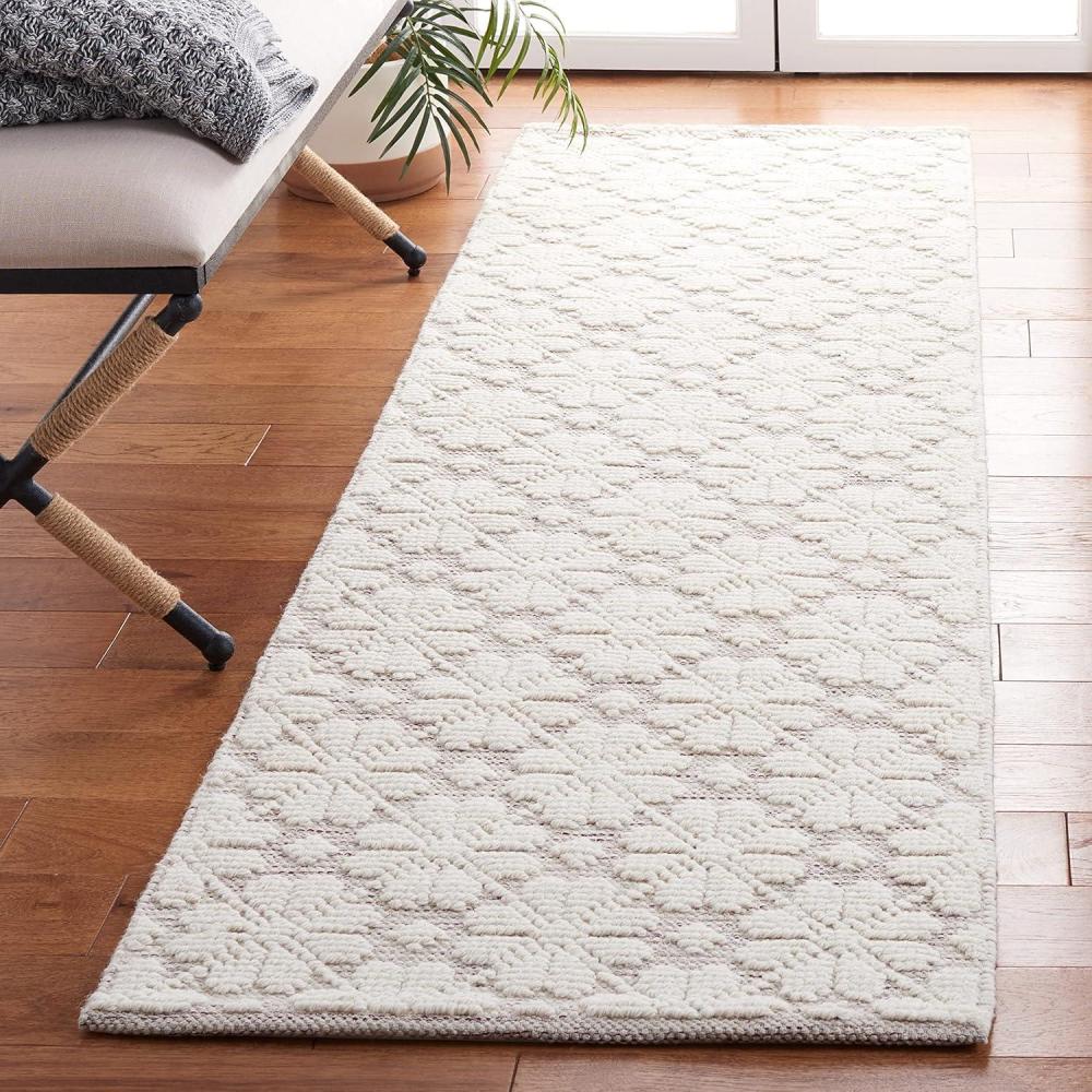 image:imageMartha Stewart x SAFAVIEH Area Rug Collection 4 x 6 Ivory Handmade Wool Ideal for Living Room Foyer Bedroom Accent Space MSR3503AIvoryRed
