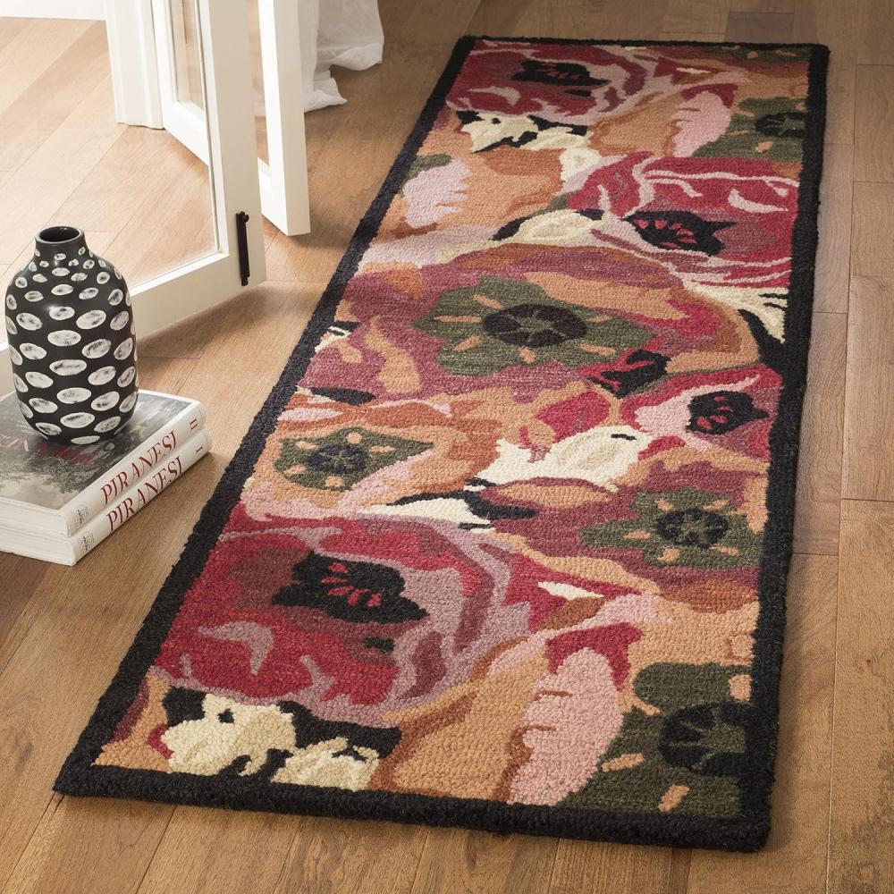 image:imageMartha Stewart x SAFAVIEH Area Rug Collection 4 x 6 Red Handmade Wool Ideal for Living Room Foyer Bedroom Accent Space MSR4872ARed